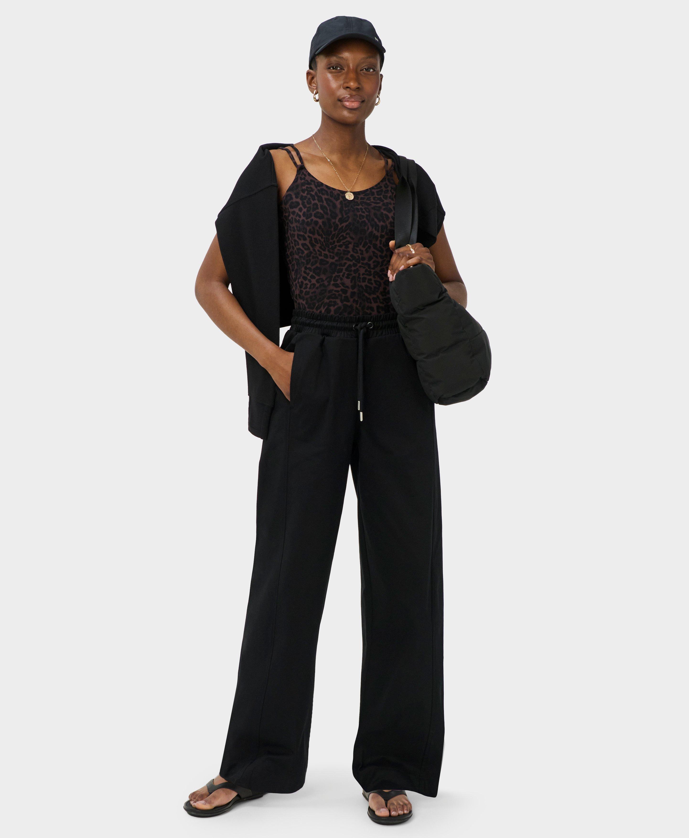 Sweaty Betty Quinn Chino Trousers, Black, Women's L