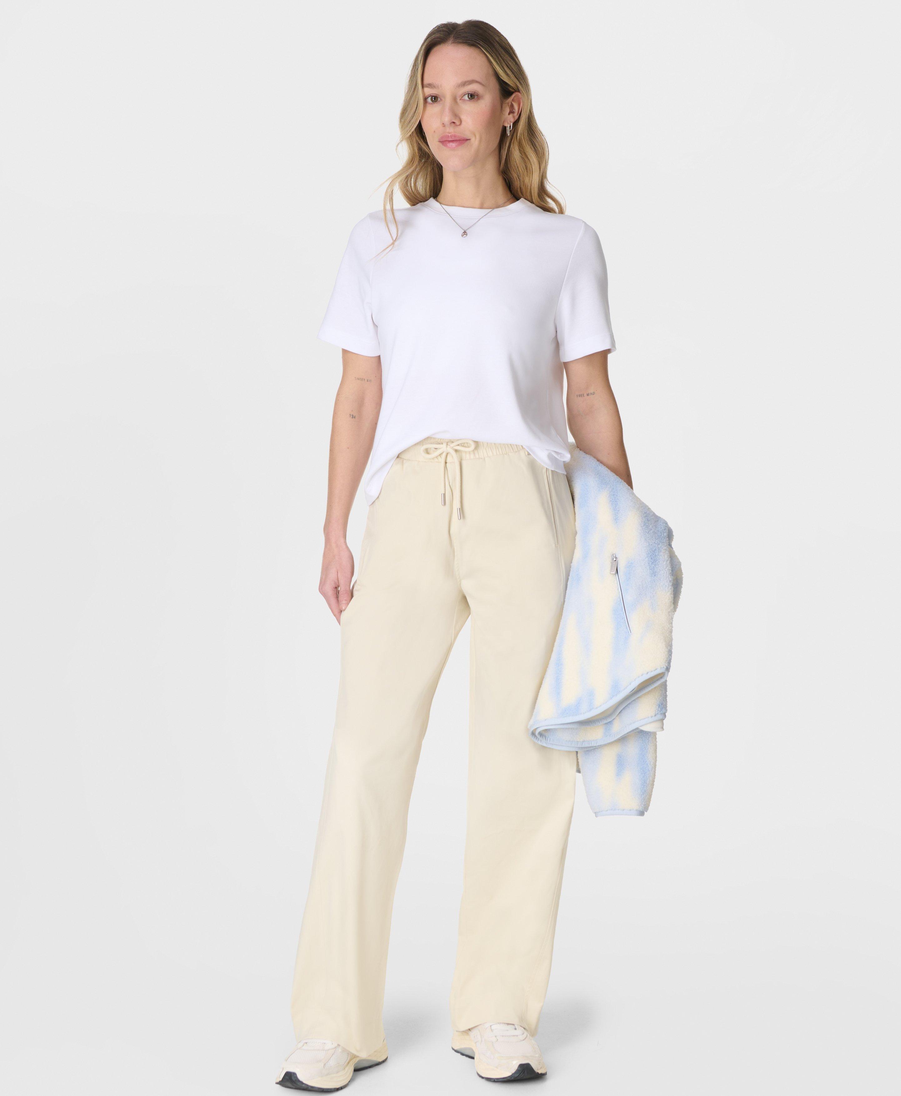Sweaty Betty Quinn Chino Trousers, Neutral, Women's S