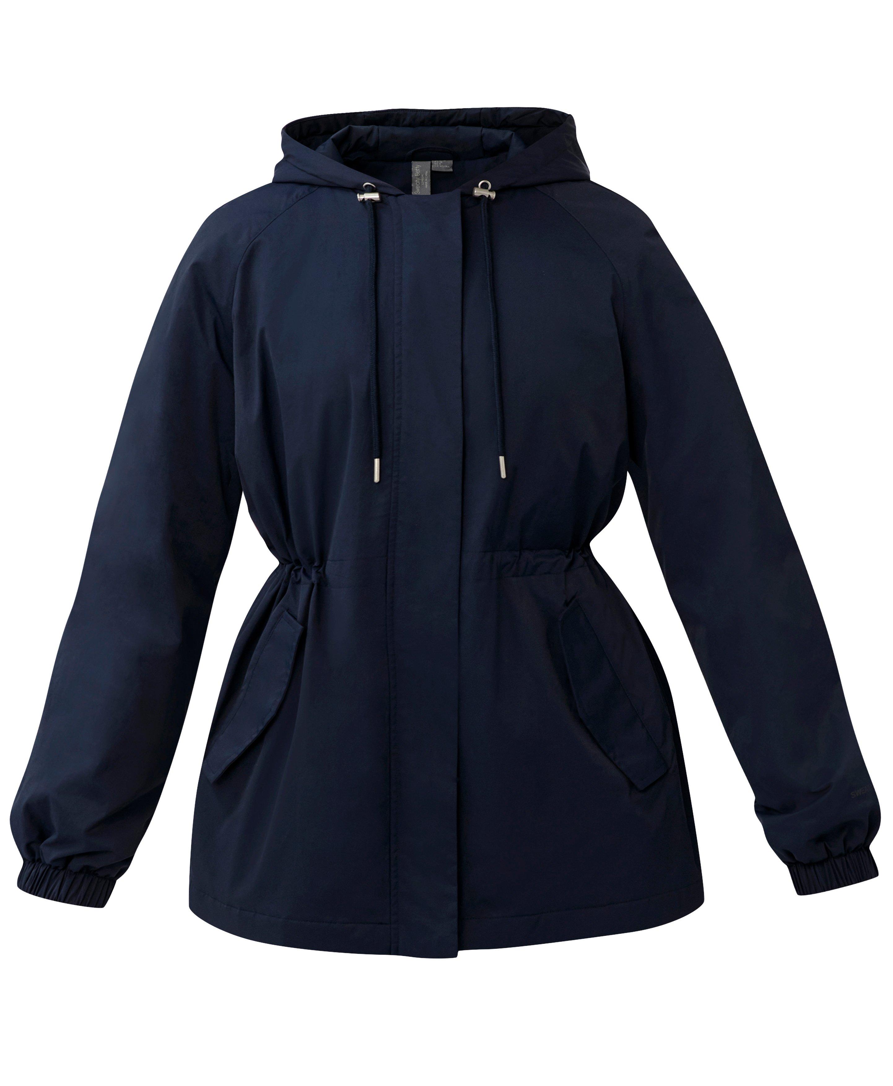 Swing Parka Coat - Navy Blue | Sweaty Betty