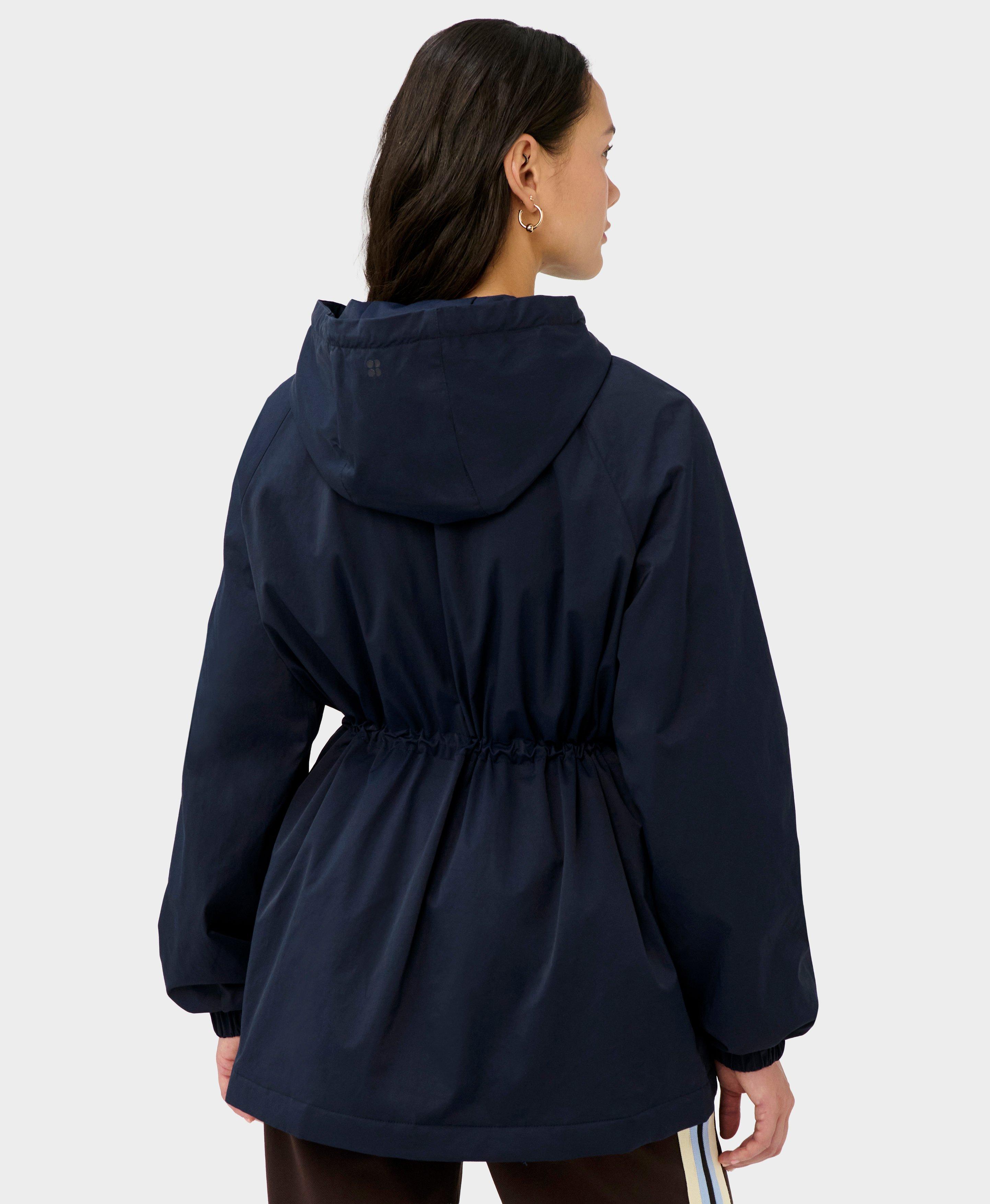 Swing Parka Coat - Navy Blue | Women's Jackets + Coats | Sweaty Betty