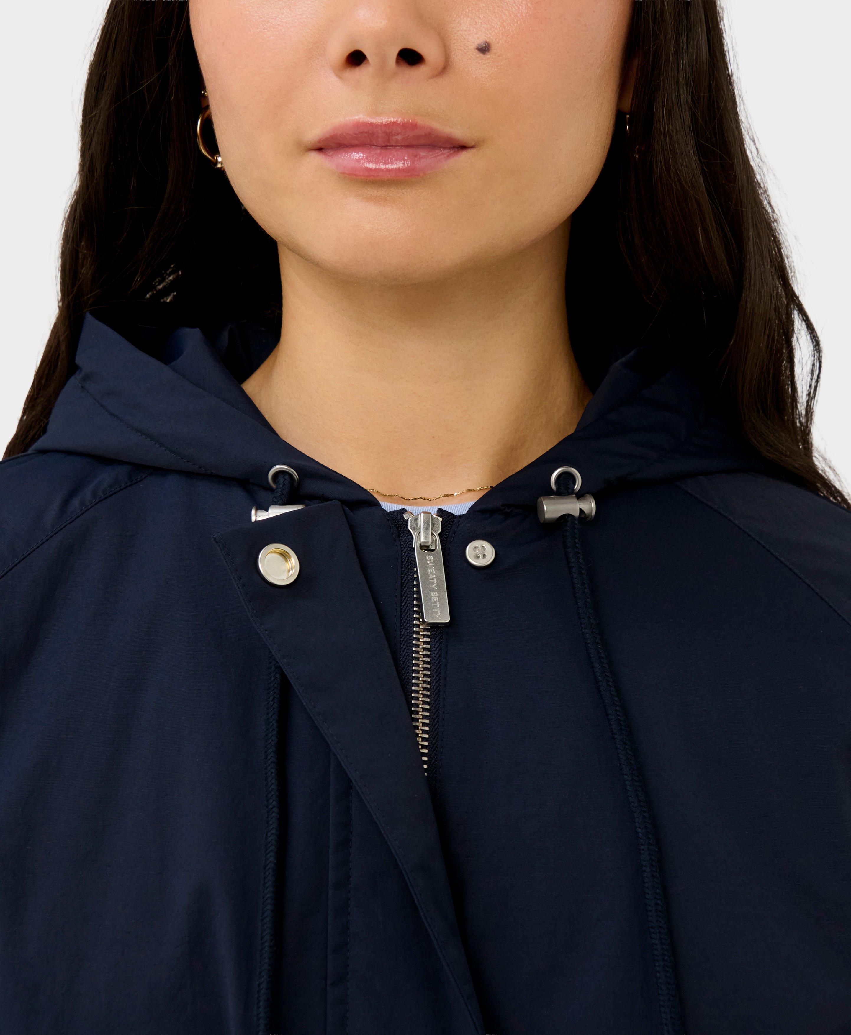Swing Parka Coat - Navy Blue | Women's Jackets & Coats | Sweaty Betty