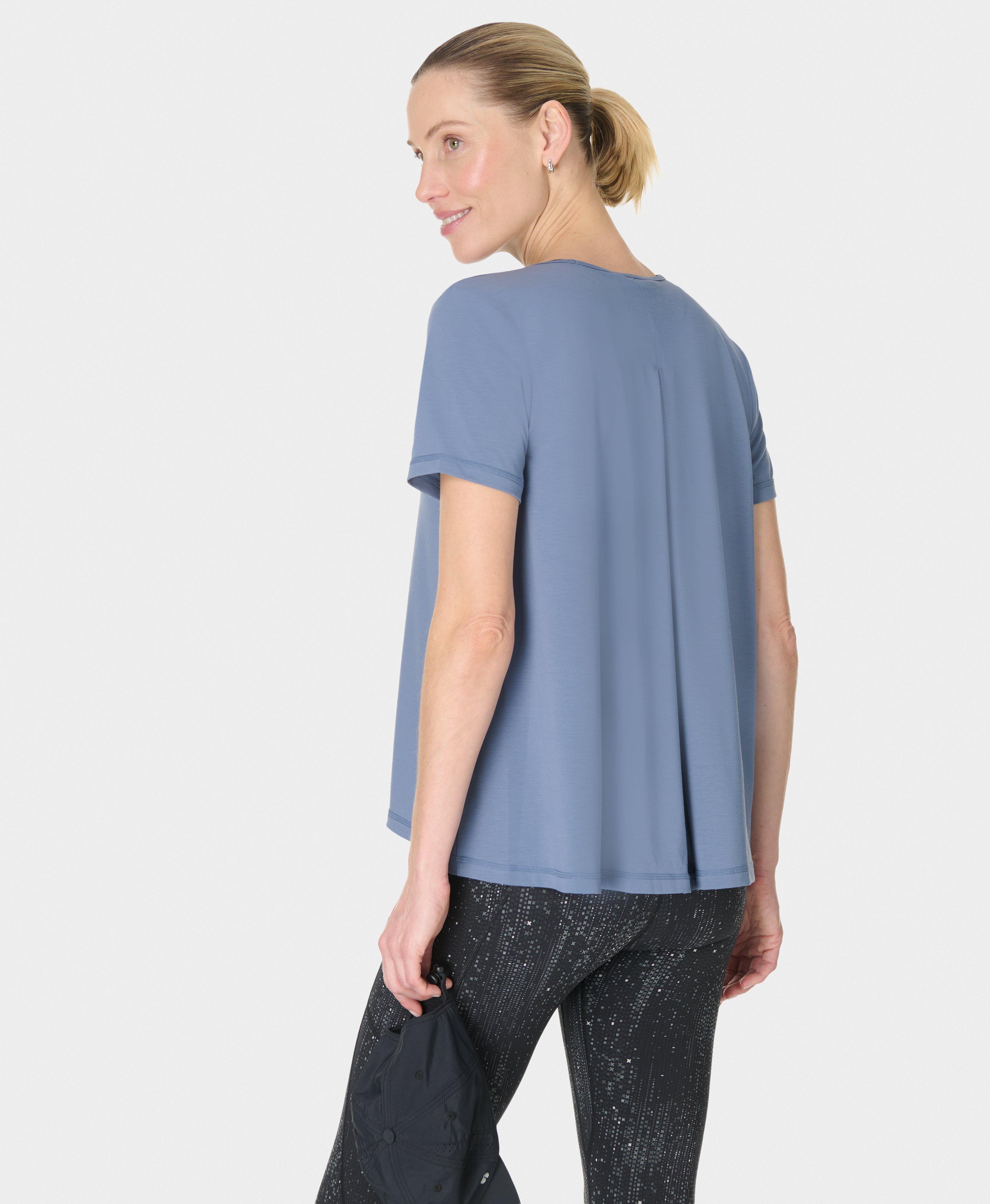 Sweaty Betty Breathe Easy Textured Pleat Back T-Shirt | King's Cross