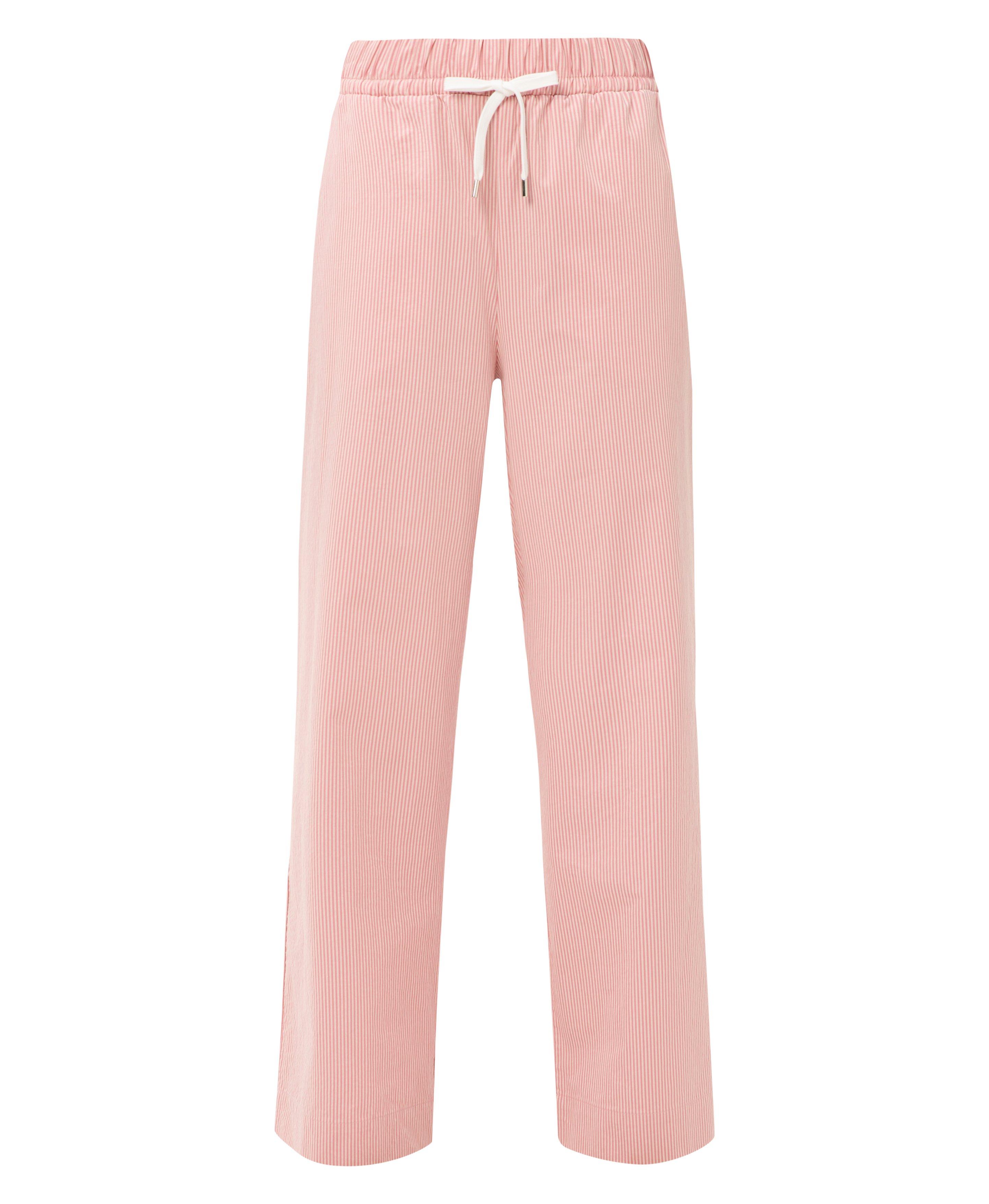 Summer Stripe Pants - Melrose Pink White Stripe Print | Women's