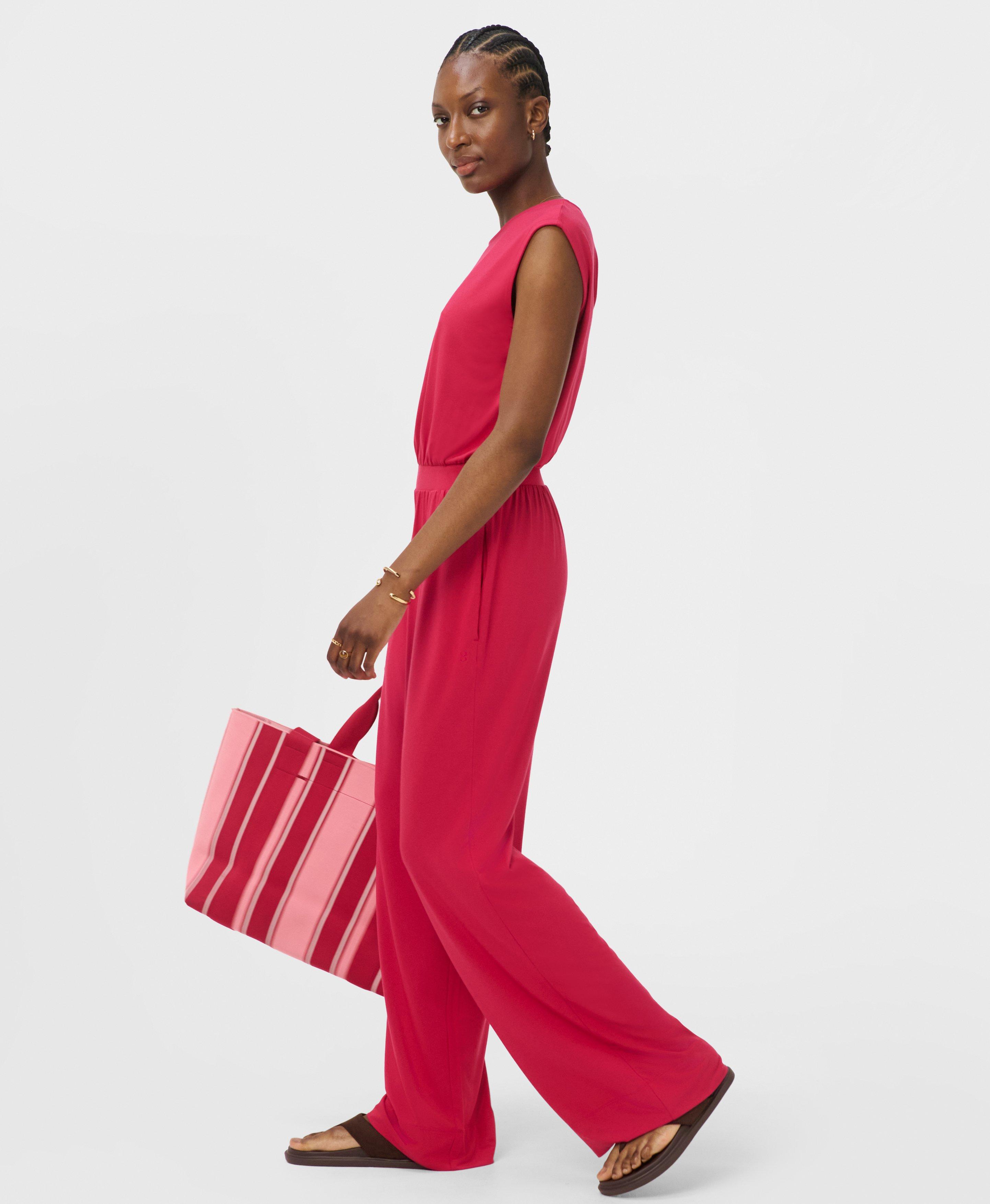 Modal Jumpsuit - Crimson Red | Women's Dresses and Jumpsuits