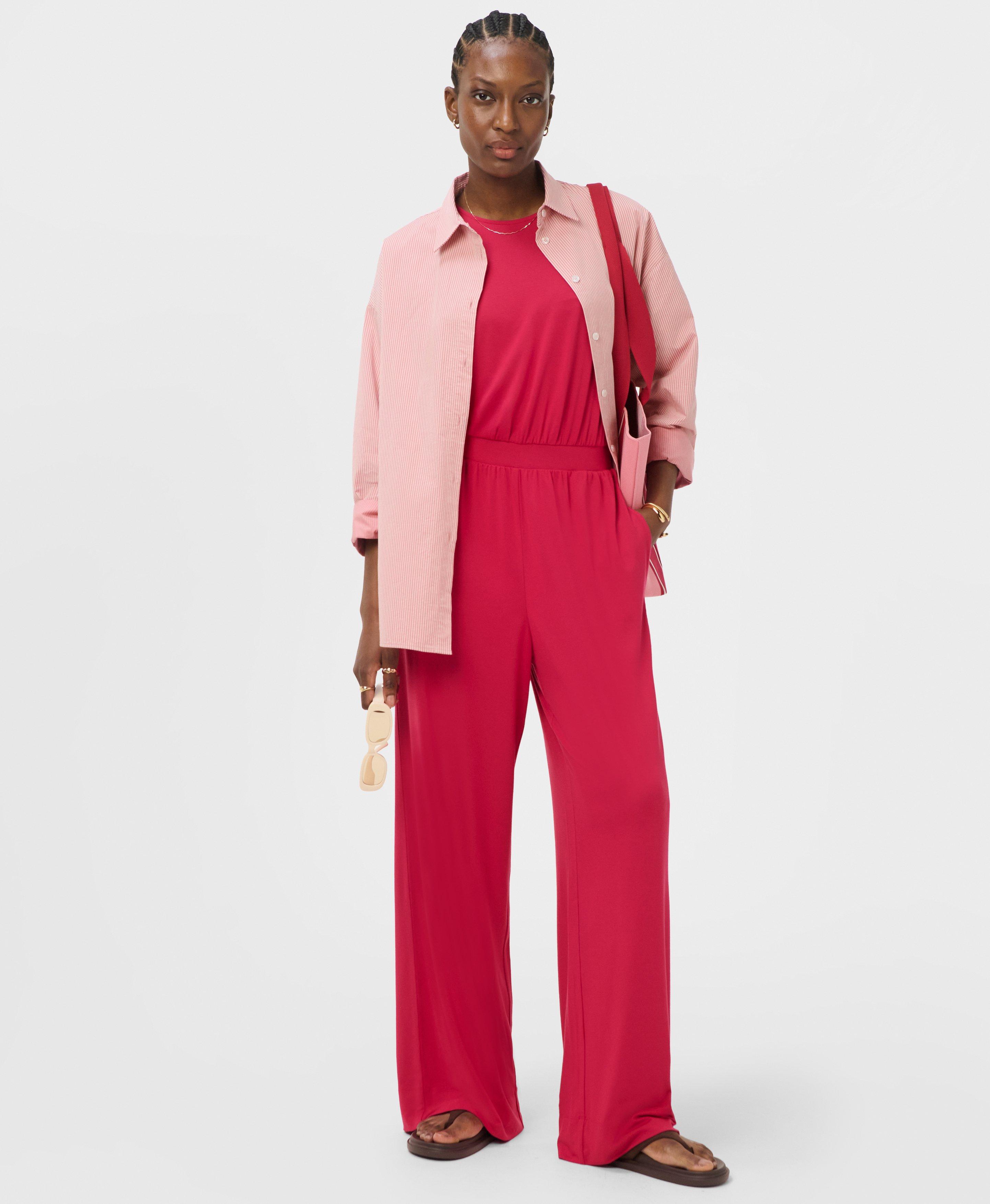 Modal Jumpsuit - Crimson Red | Women's Dresses and Jumpsuits