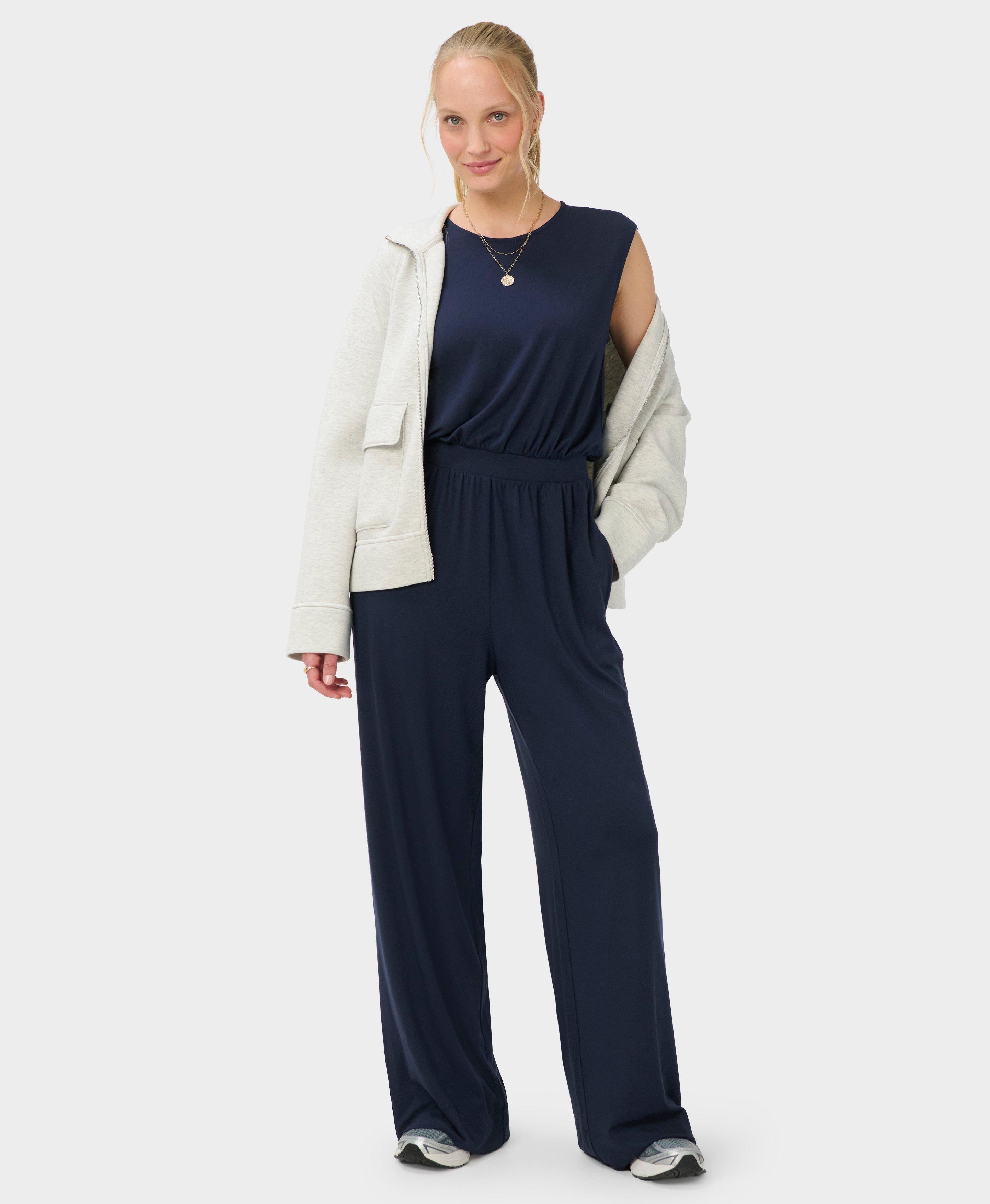 Modal Jumpsuit - Navy Blue | Women's Dresses and Jumpsuits