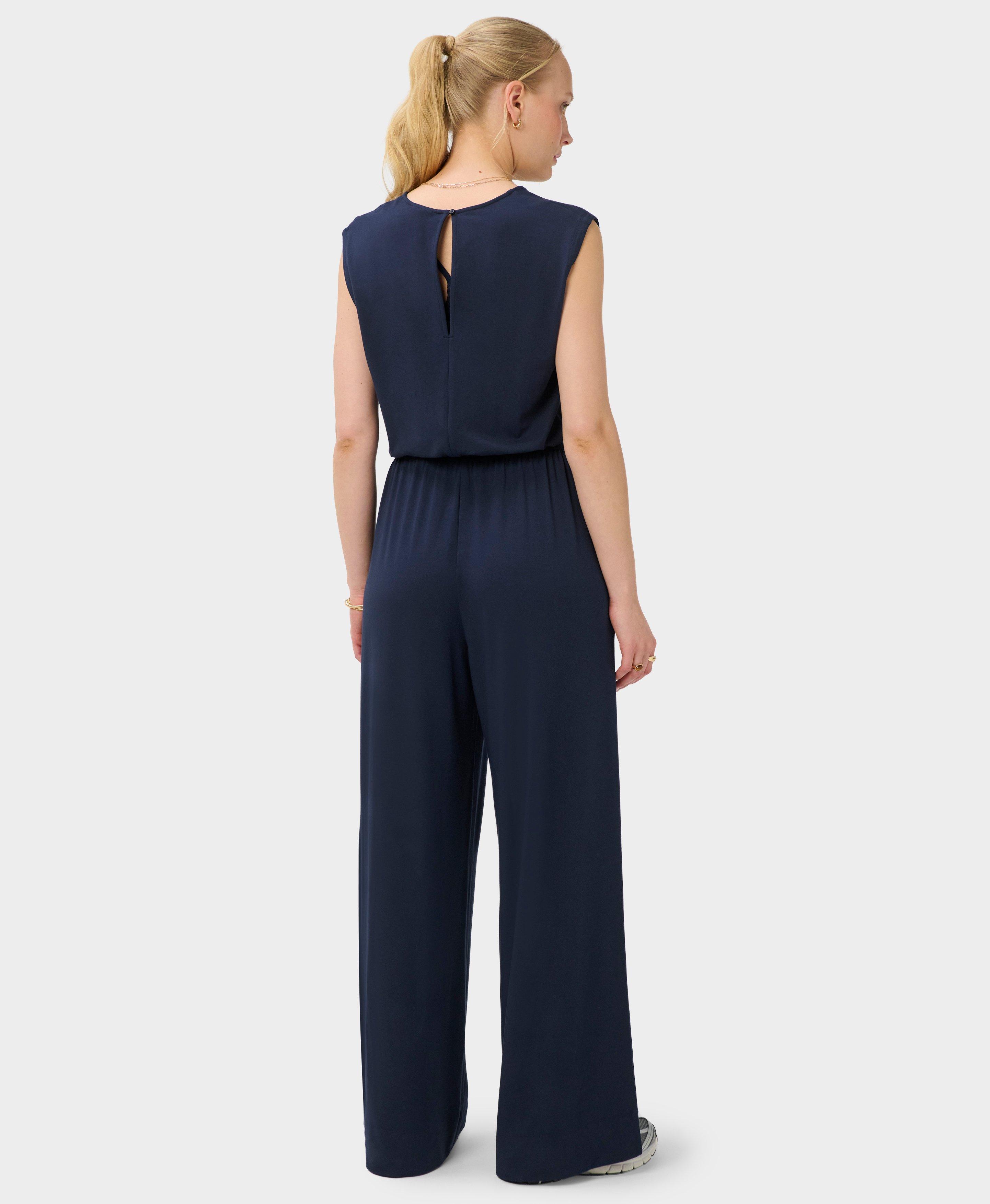 Modal Jumpsuit - Navy Blue | Women's Dresses and Jumpsuits