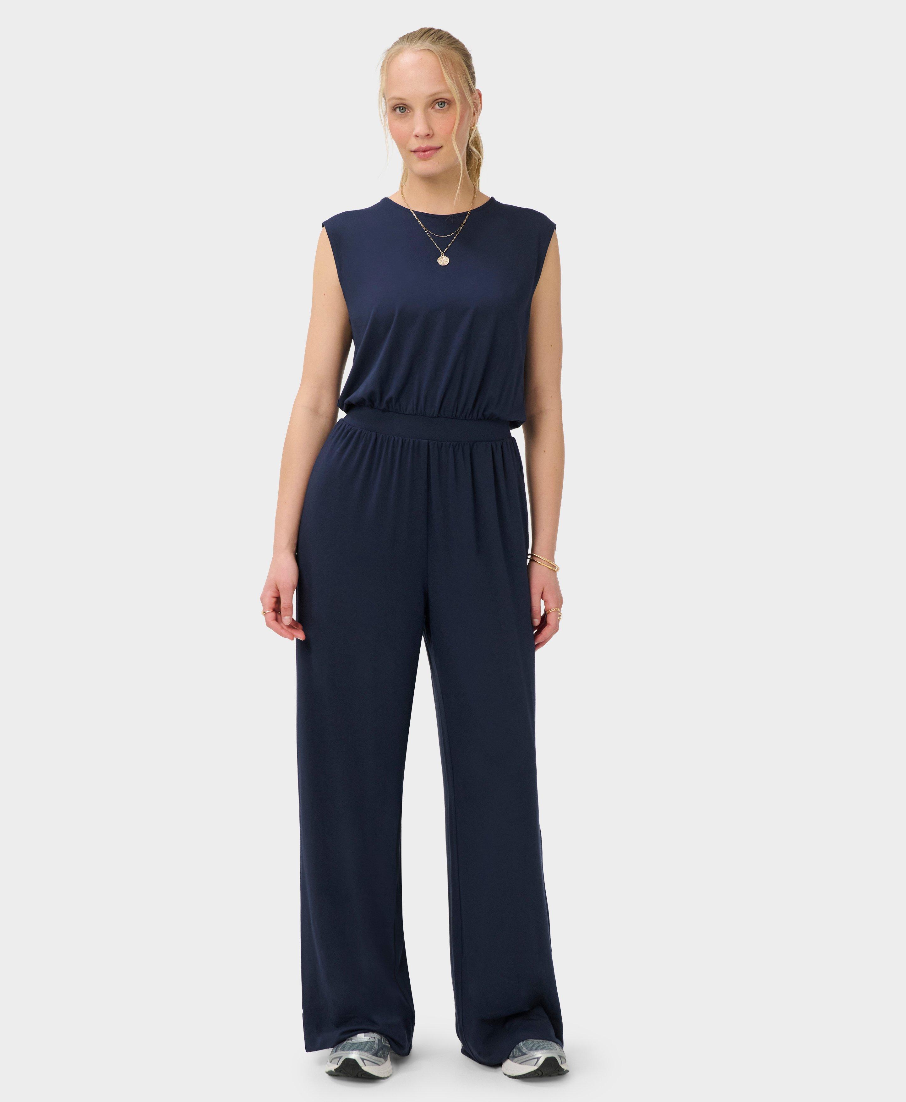 Modal Jumpsuit - Navy Blue | Women's Dresses and Jumpsuits