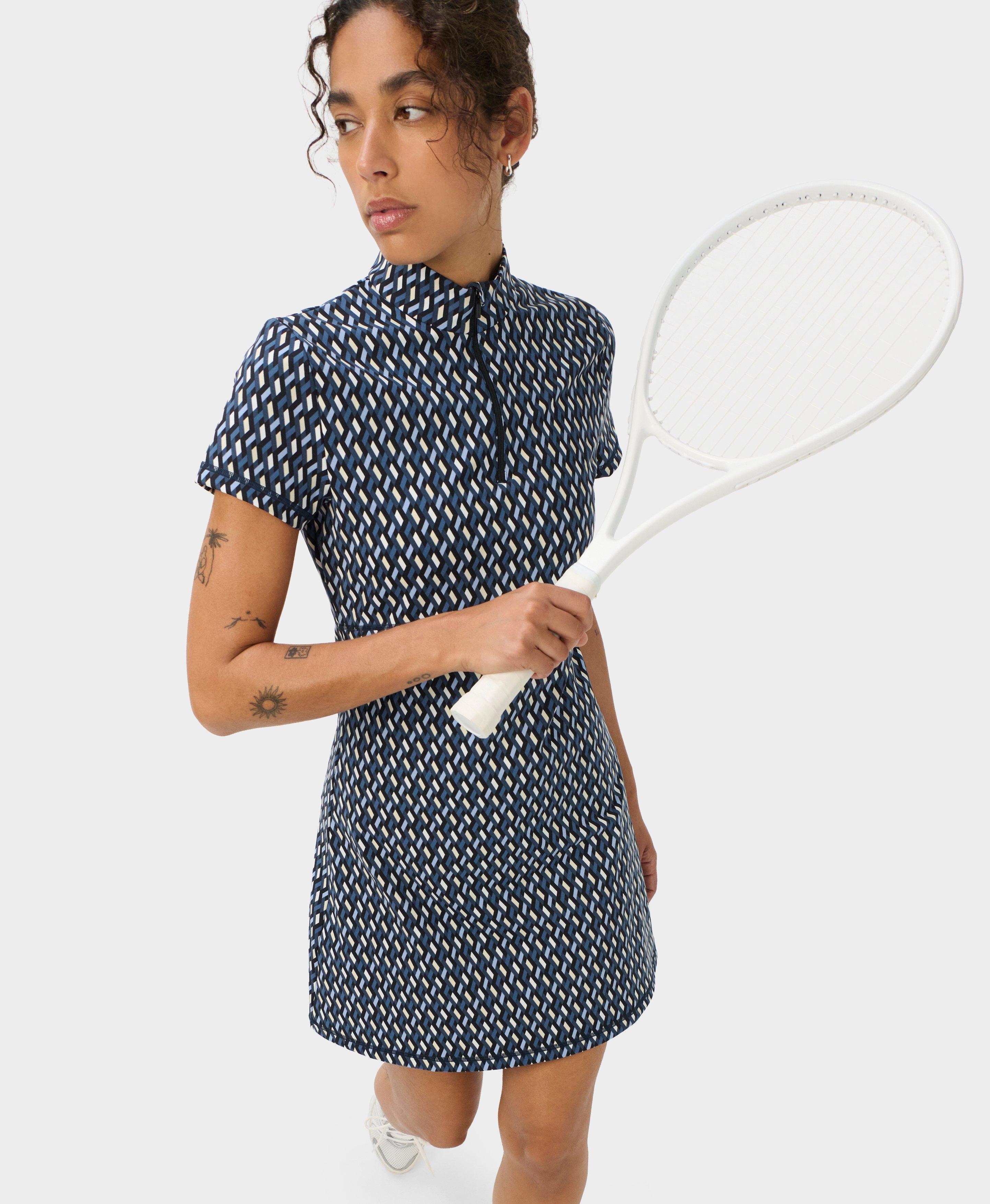 Power Tennis Half Zip Dress