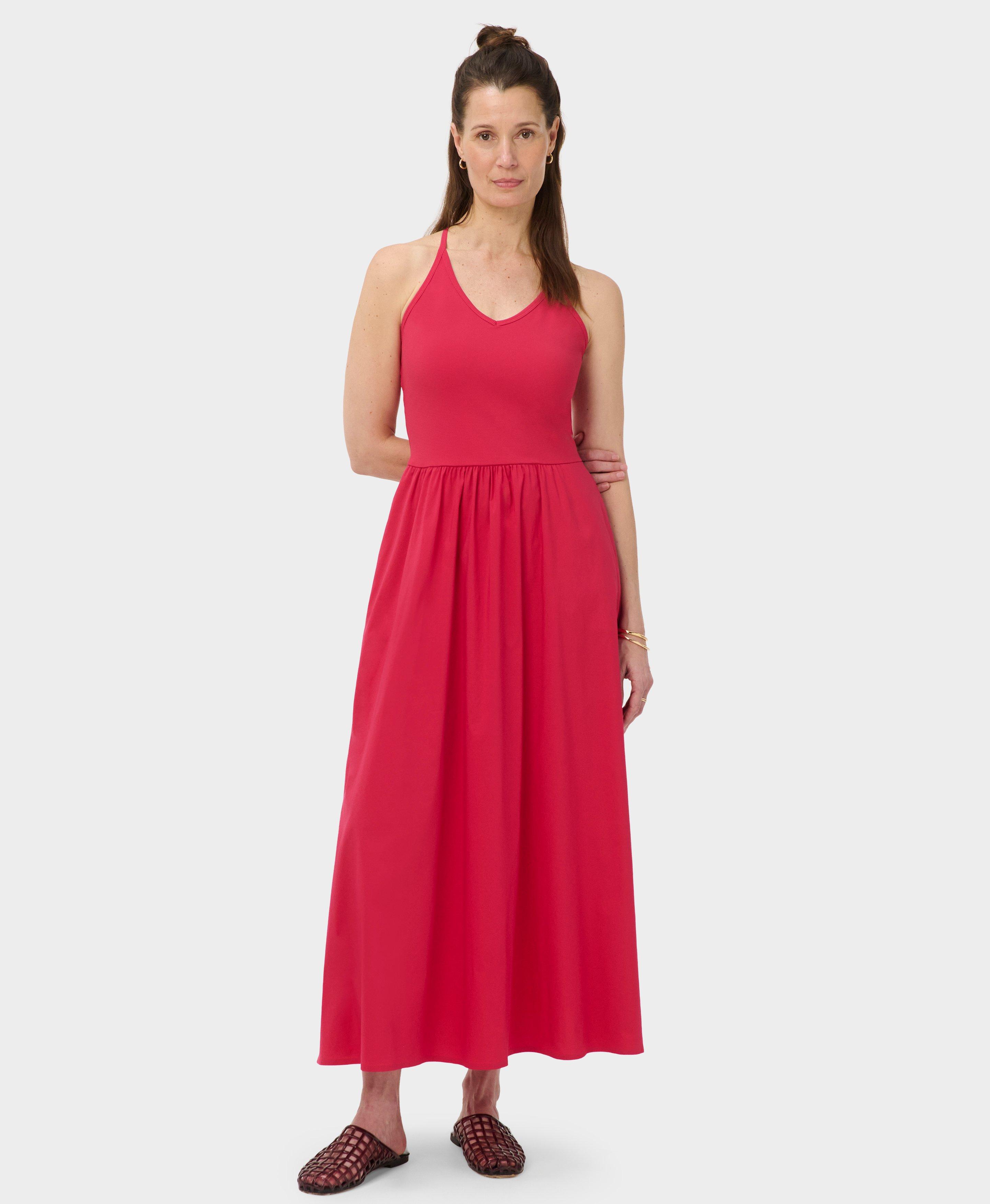 sachin and babi light blue dress Scalloped Buttercup Dress in Eyelet Cotton Poplin – Rosie Assoulin main image 1