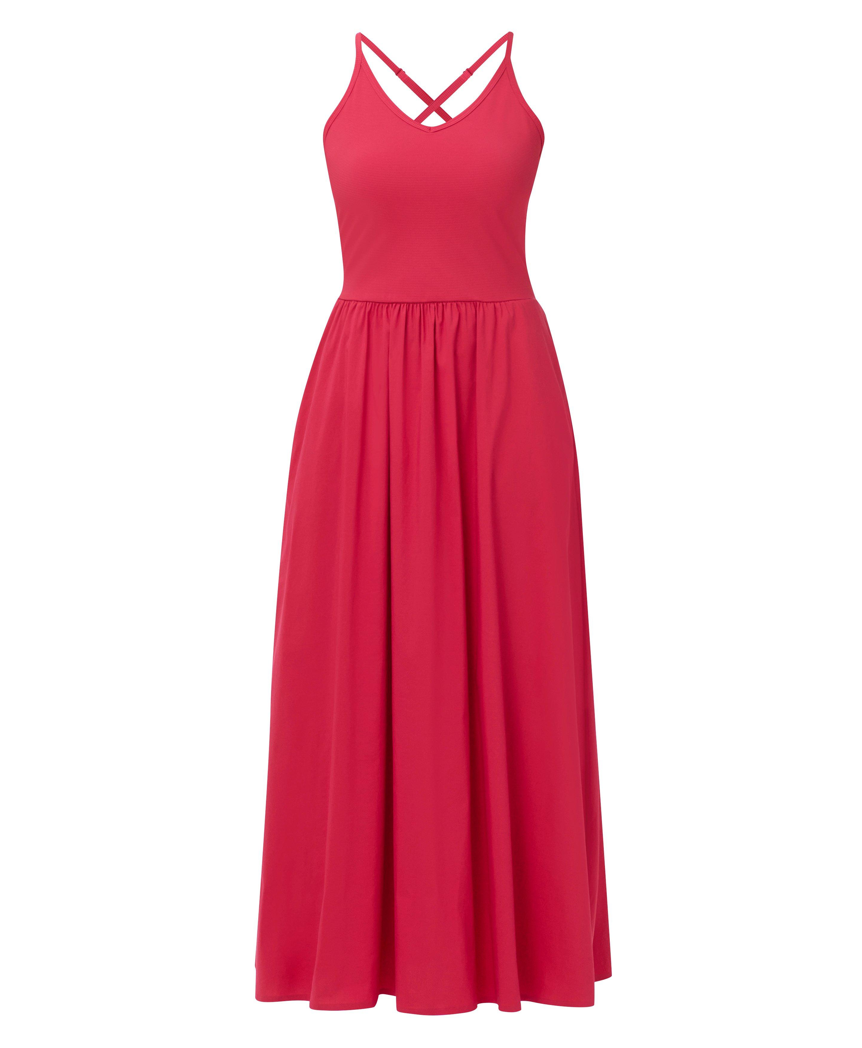 Explorer Ribbed Halter Neck Strappy Maxi Dress - Crimson Red | Women's  Dresses and Jumpsuits | Sweaty Betty