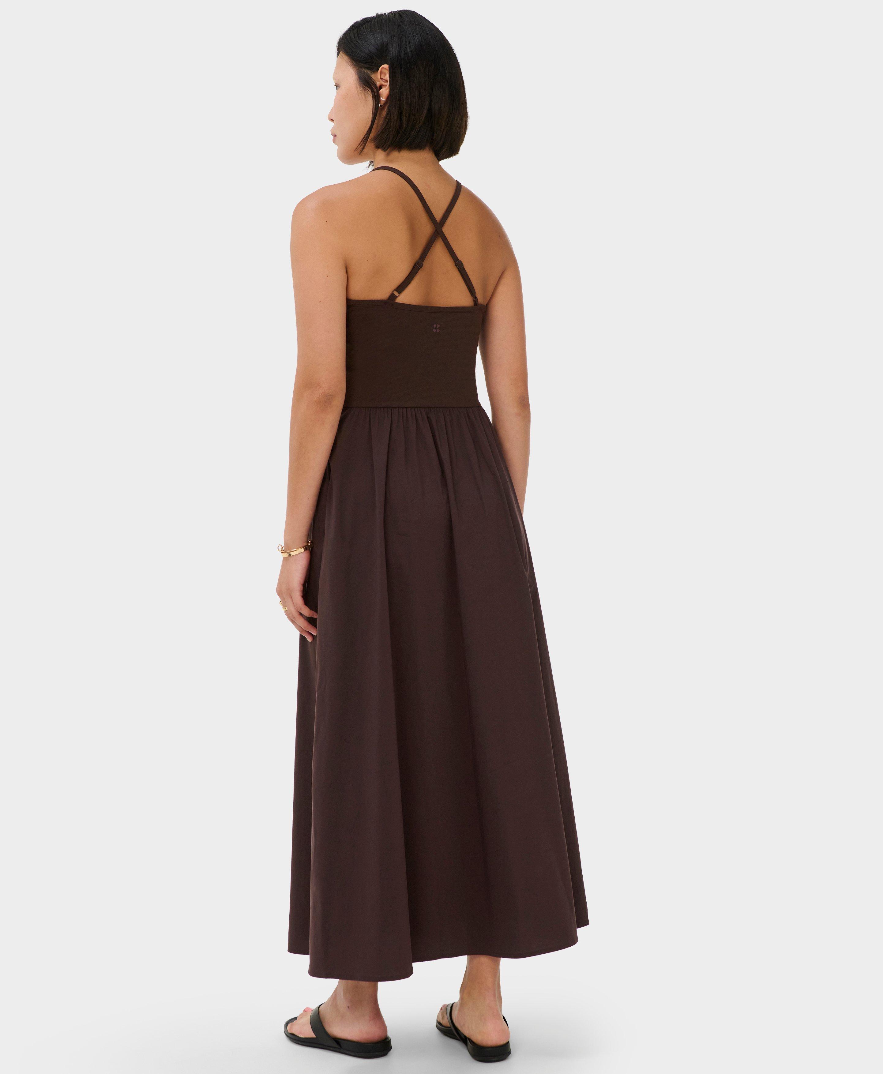 sweaty betty brown dress Sweaty Betty Women's Ultimate Studio Double Strap Dress - Brown Leopard Skin Print