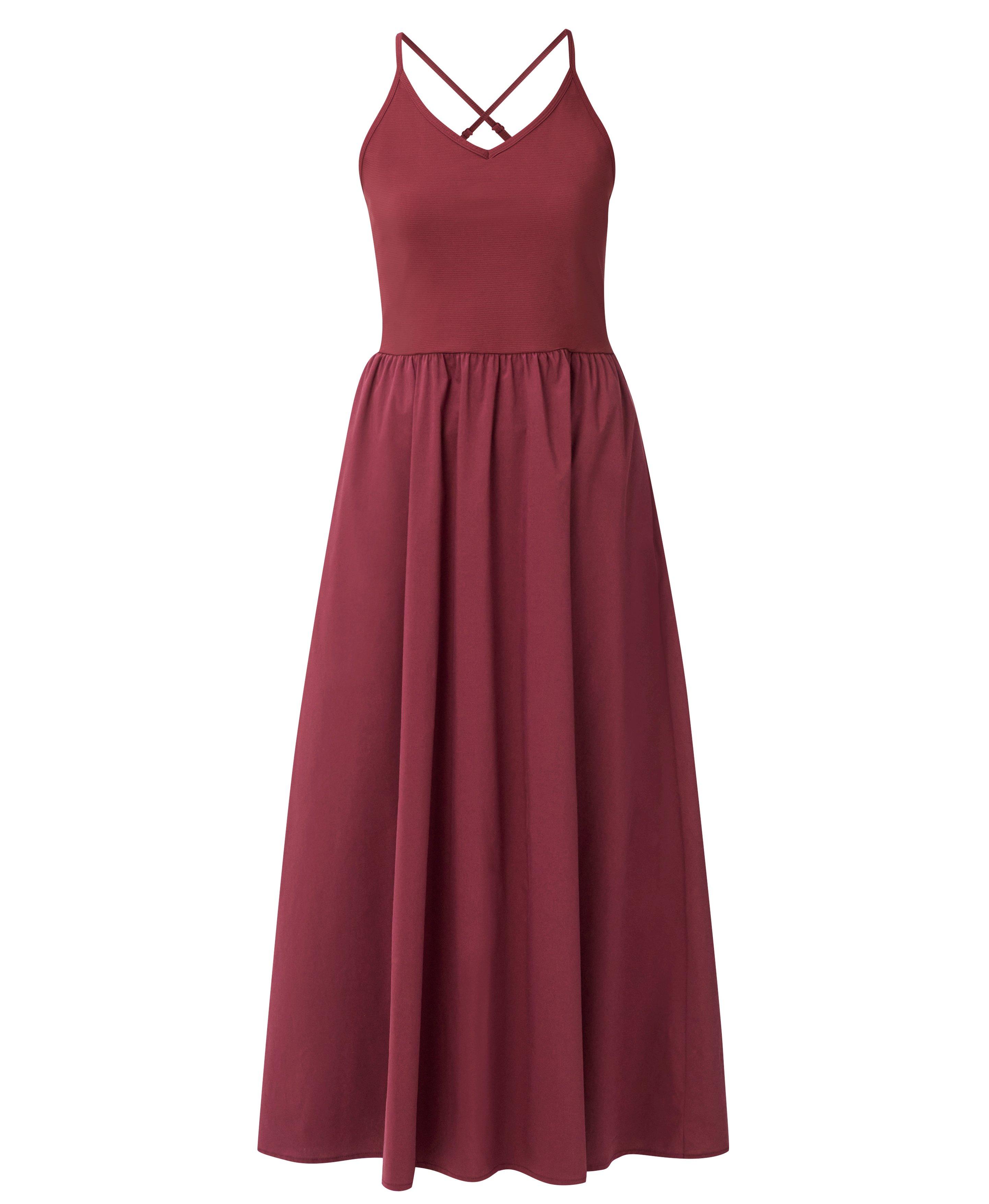 Explorer Ribbed Halter Neck Strappy Maxi Dress - Merlot Red | Women's  Dresses and Jumpsuits | Sweaty Betty