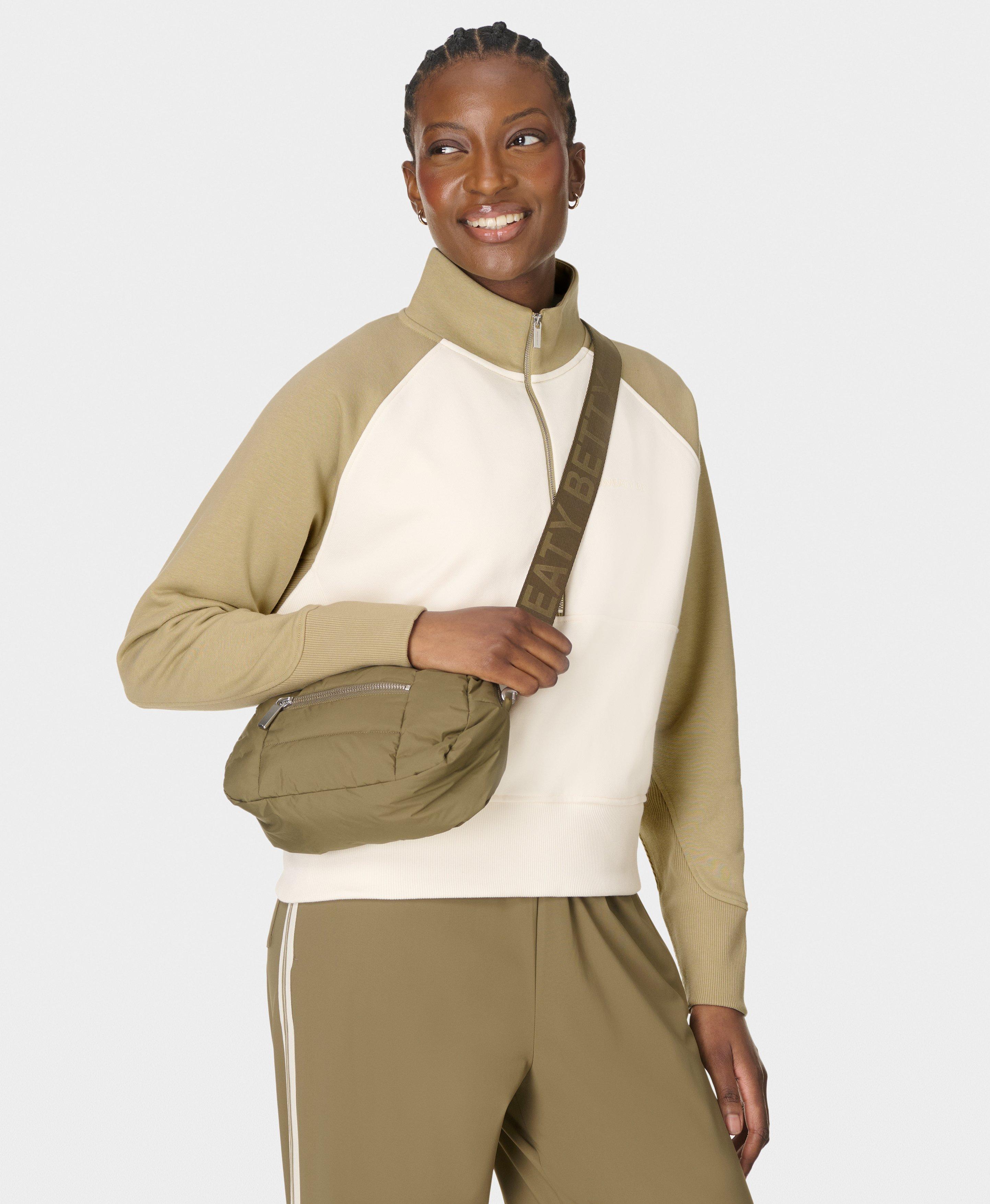 Revive Half Zip Colourblock - Baygreen Coconut Cream | Women's