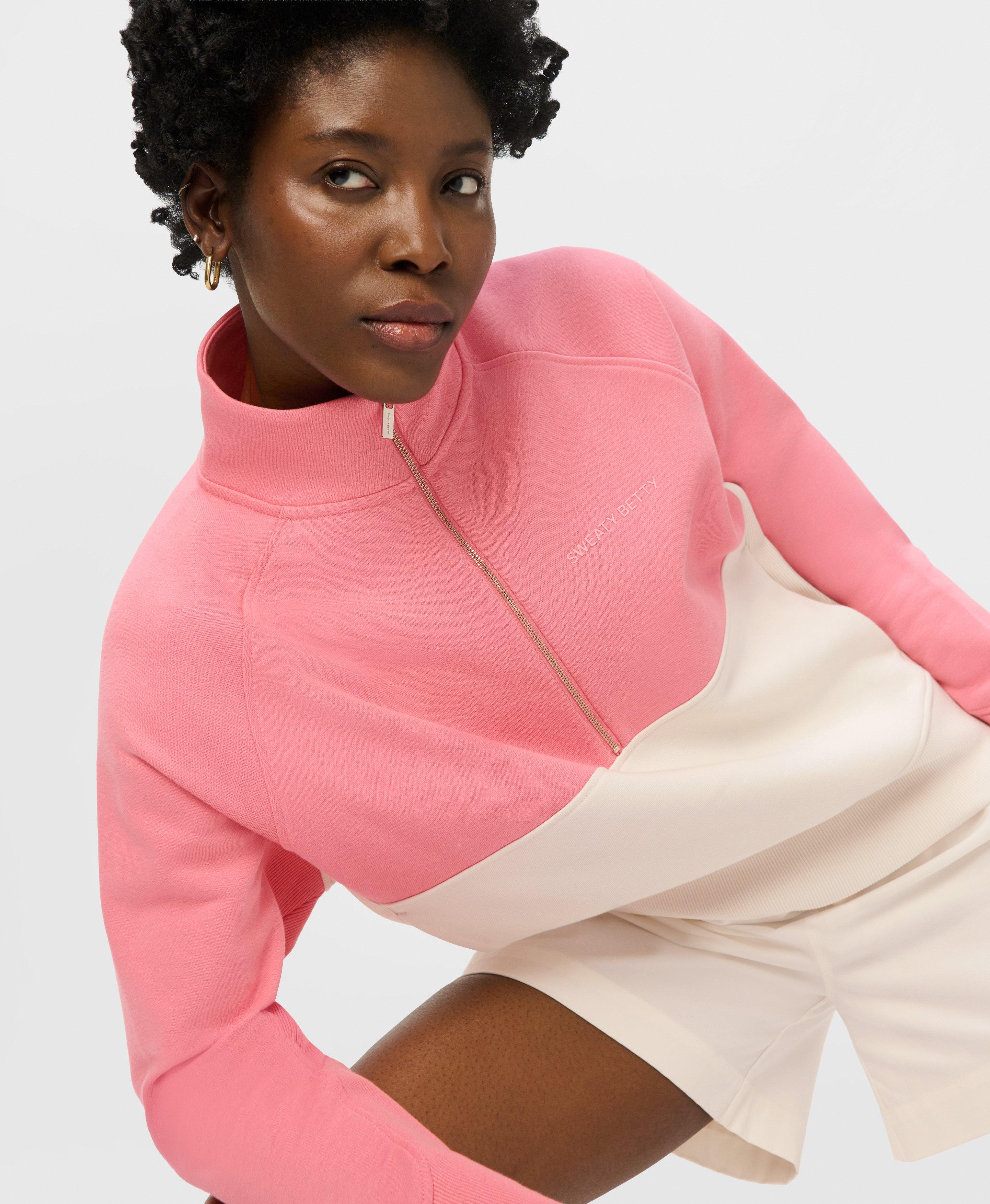 Revive Half Zip Colourblock - Melrose Pink Lilywhite | Women's