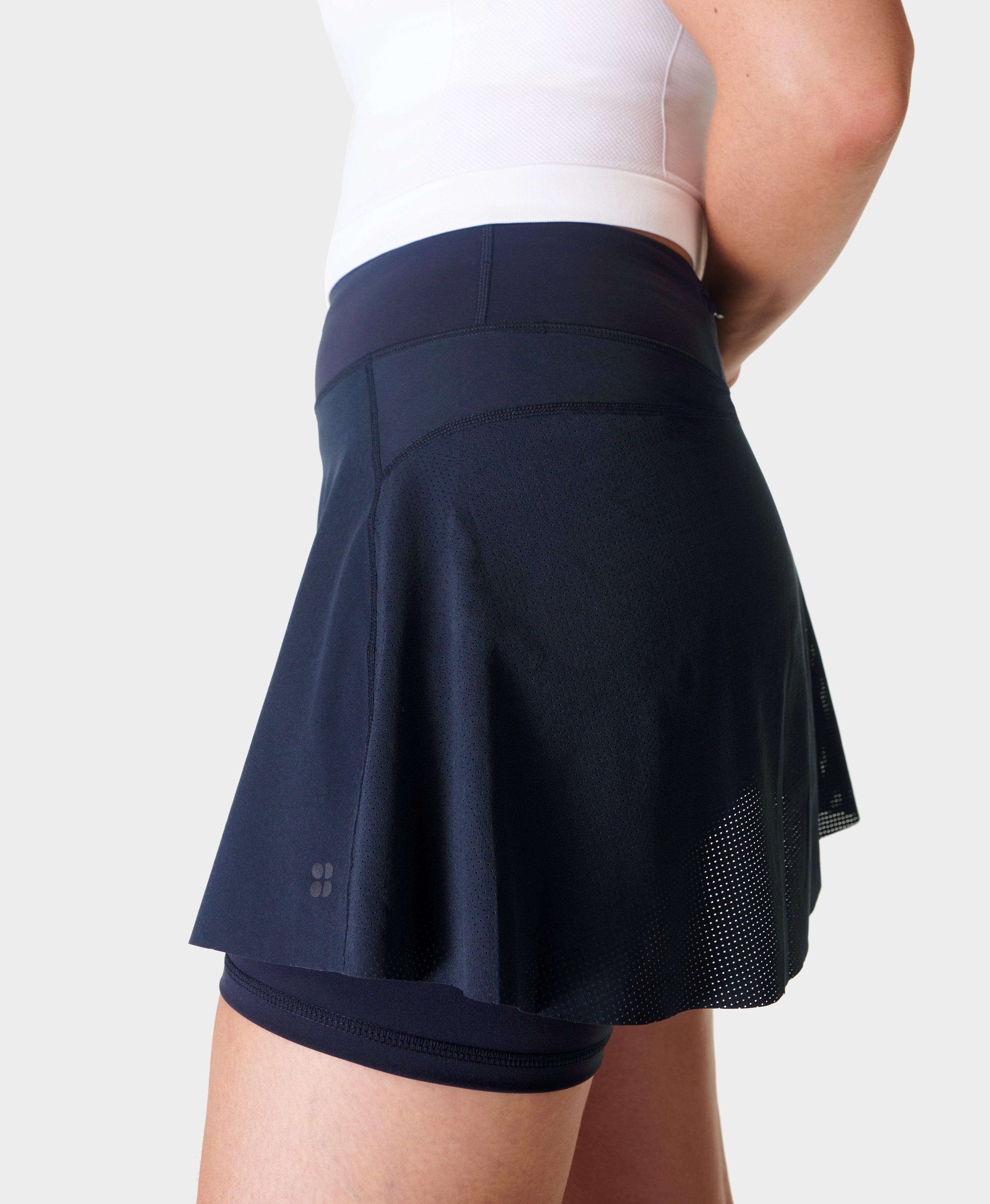 Swift Running Skort Navy Blue Women s Shorts Skorts Sweaty Betty