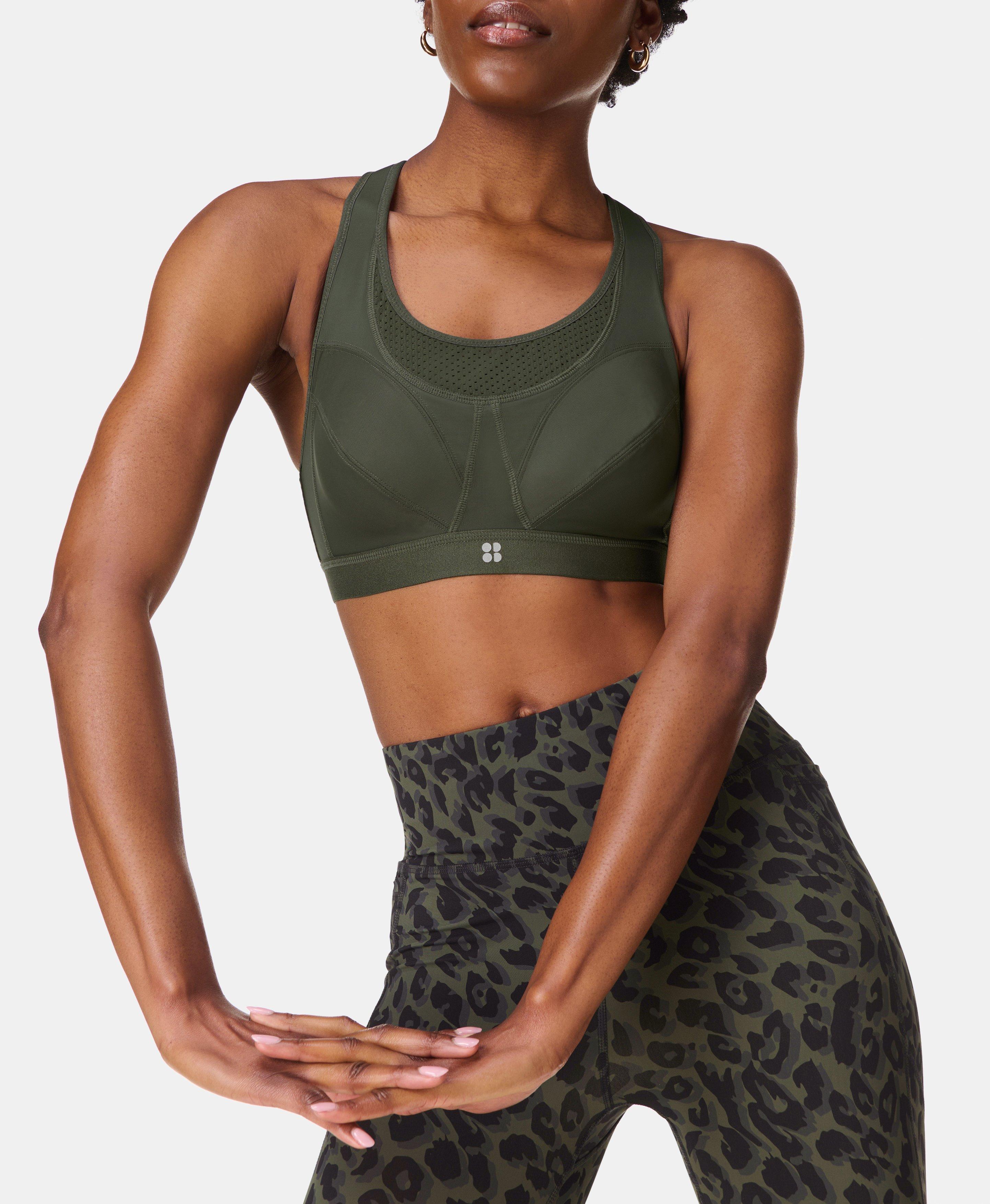 Sweaty Betty Ultra Running Bra, Green, Women's 34C