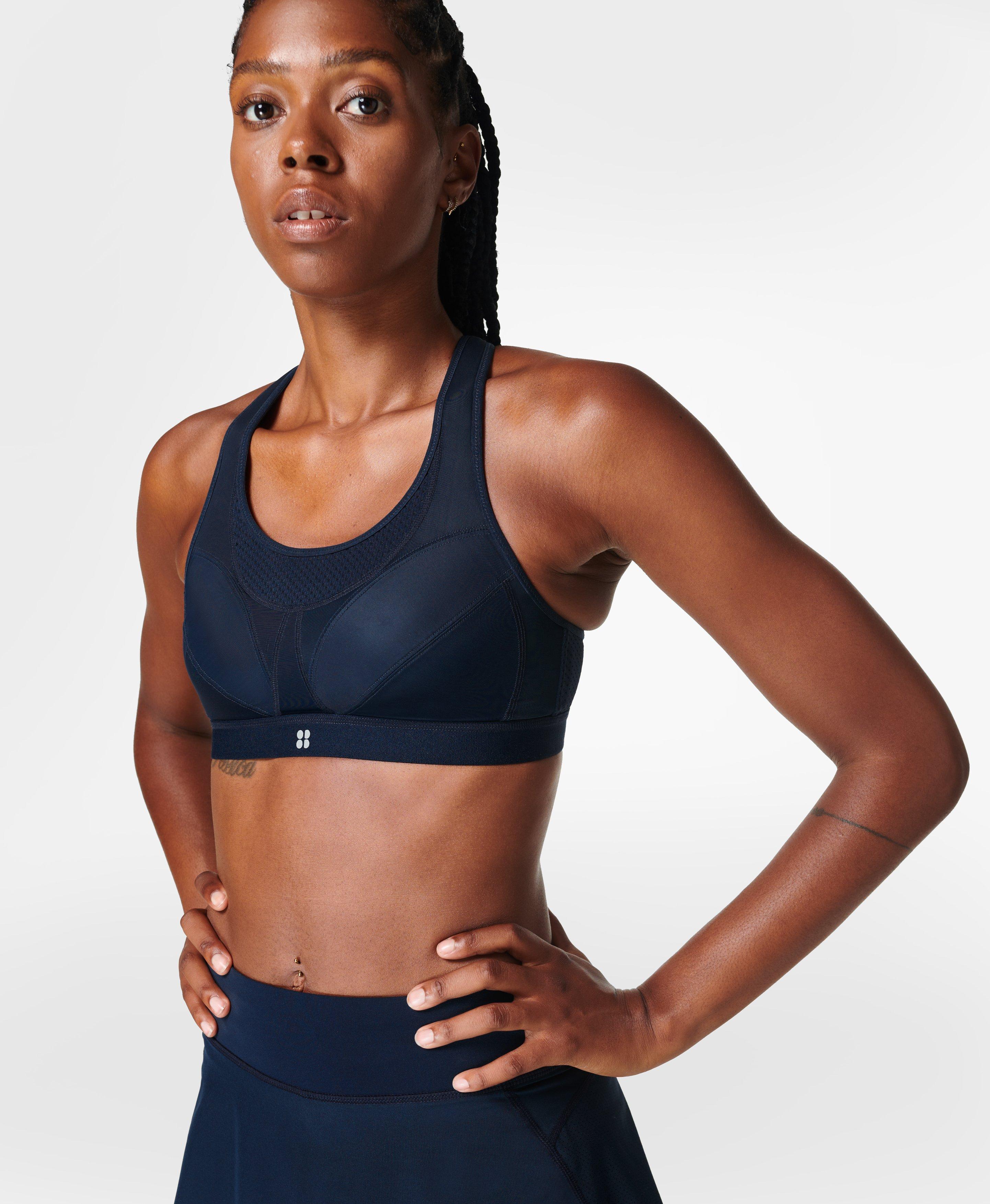 Sweaty Betty Women's Ultra Running HIGH Impact Workout Sports Bra Black at   Women's Clothing store
