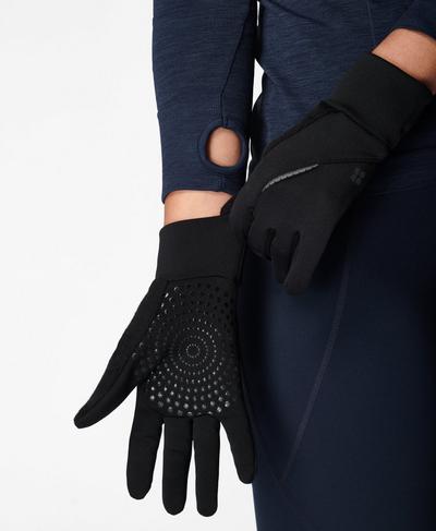 Running Gloves , Black | Sweaty Betty