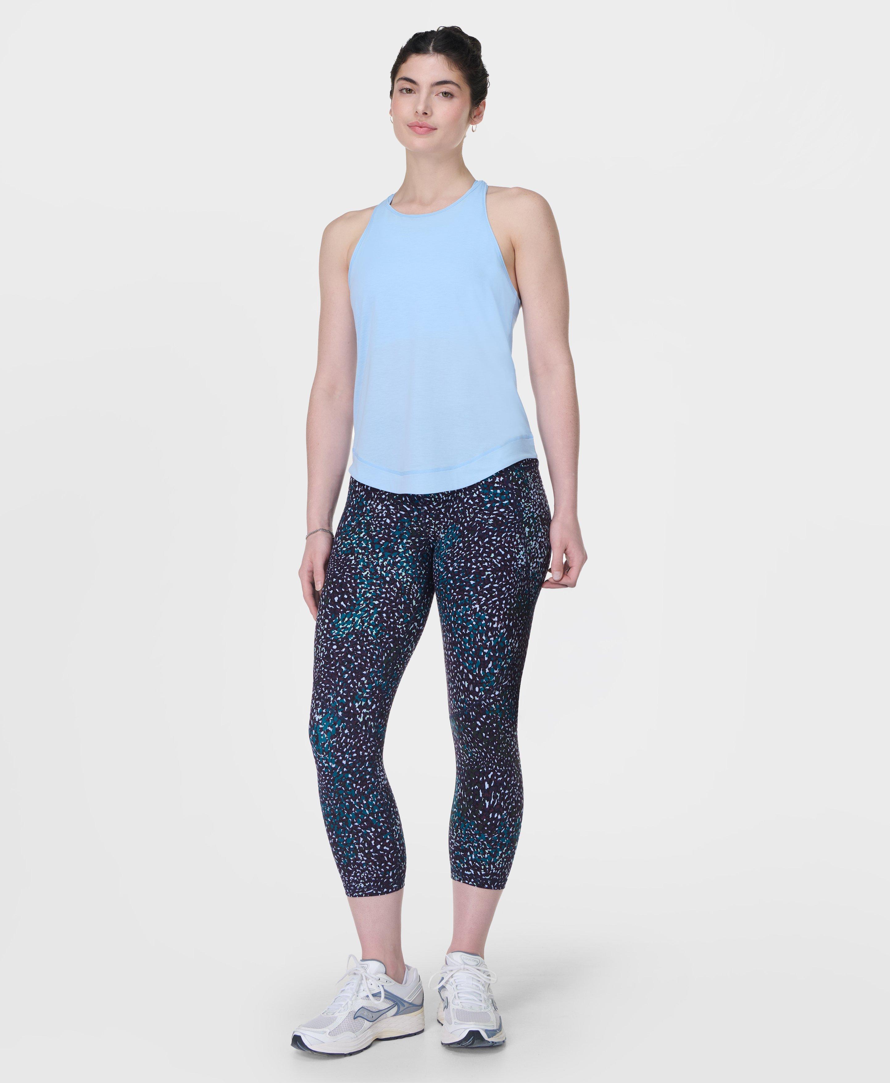 Sweaty Betty Power Cropped Gym Leggings, Blue, Women's M