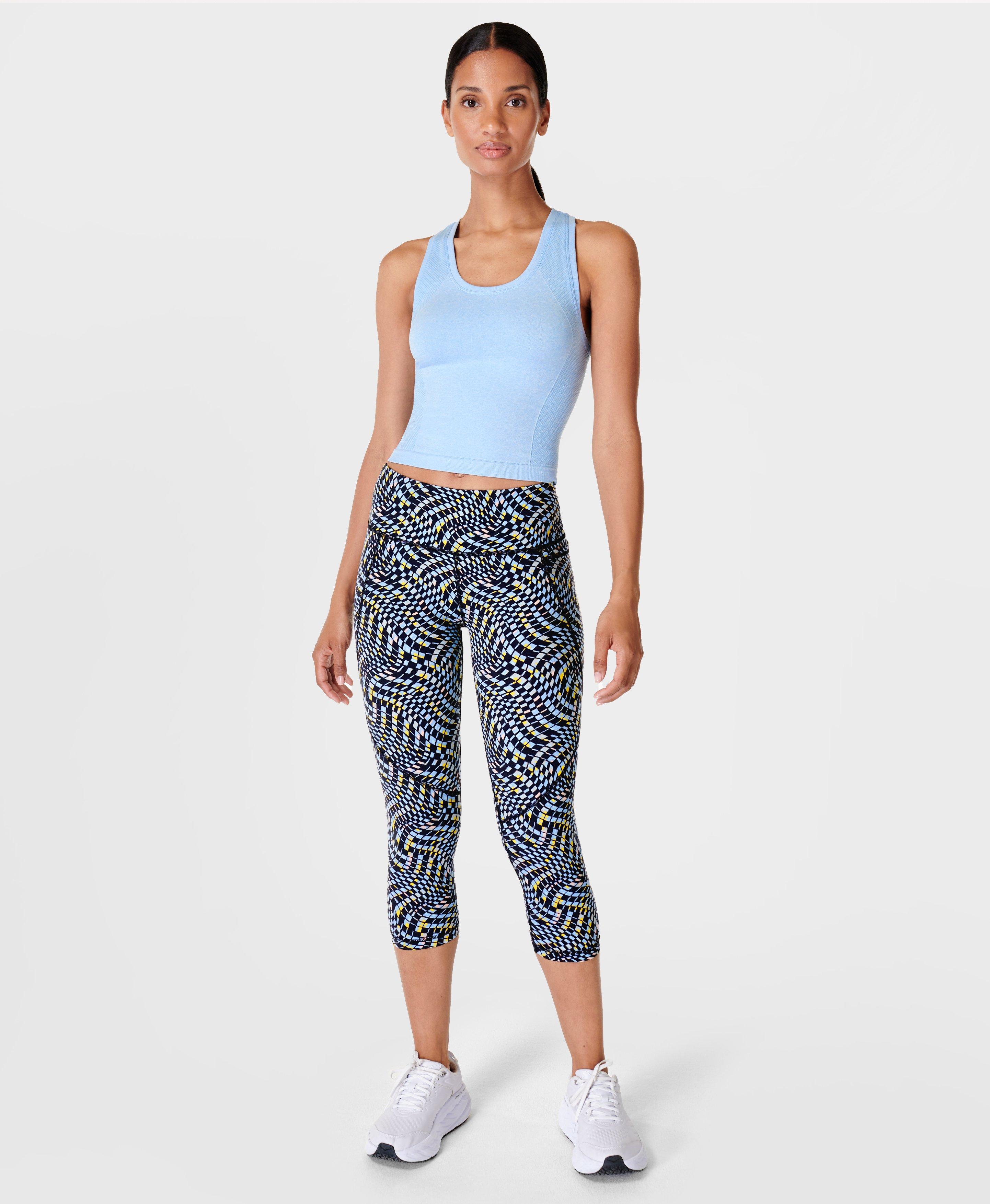 Sweaty Betty POWER CROPPED WORKOUT LEGGINGS - Leggings - blue/dark