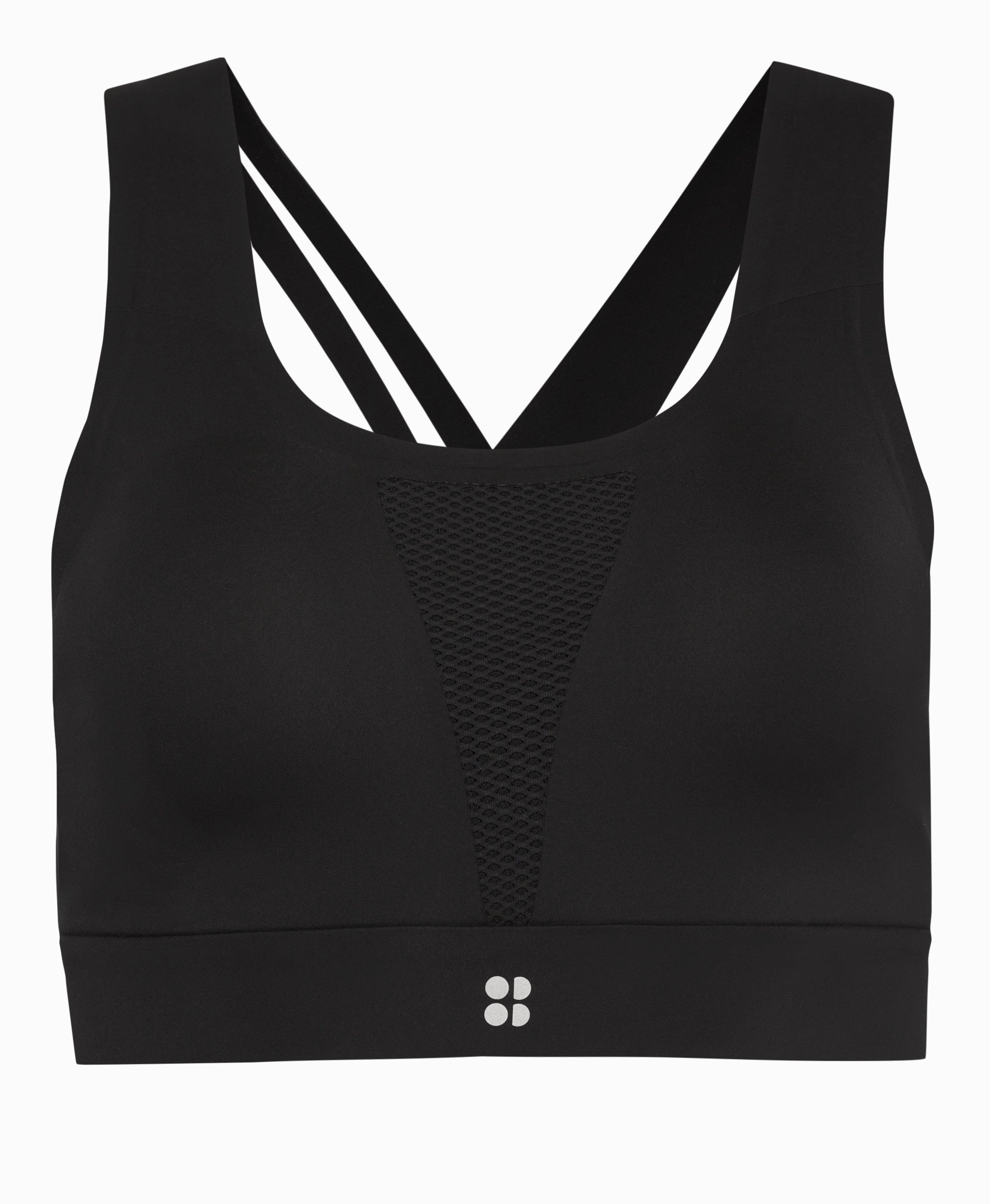 SWEATY BETTY All Train Sports Bra Size 36DD Black New with Tags $88