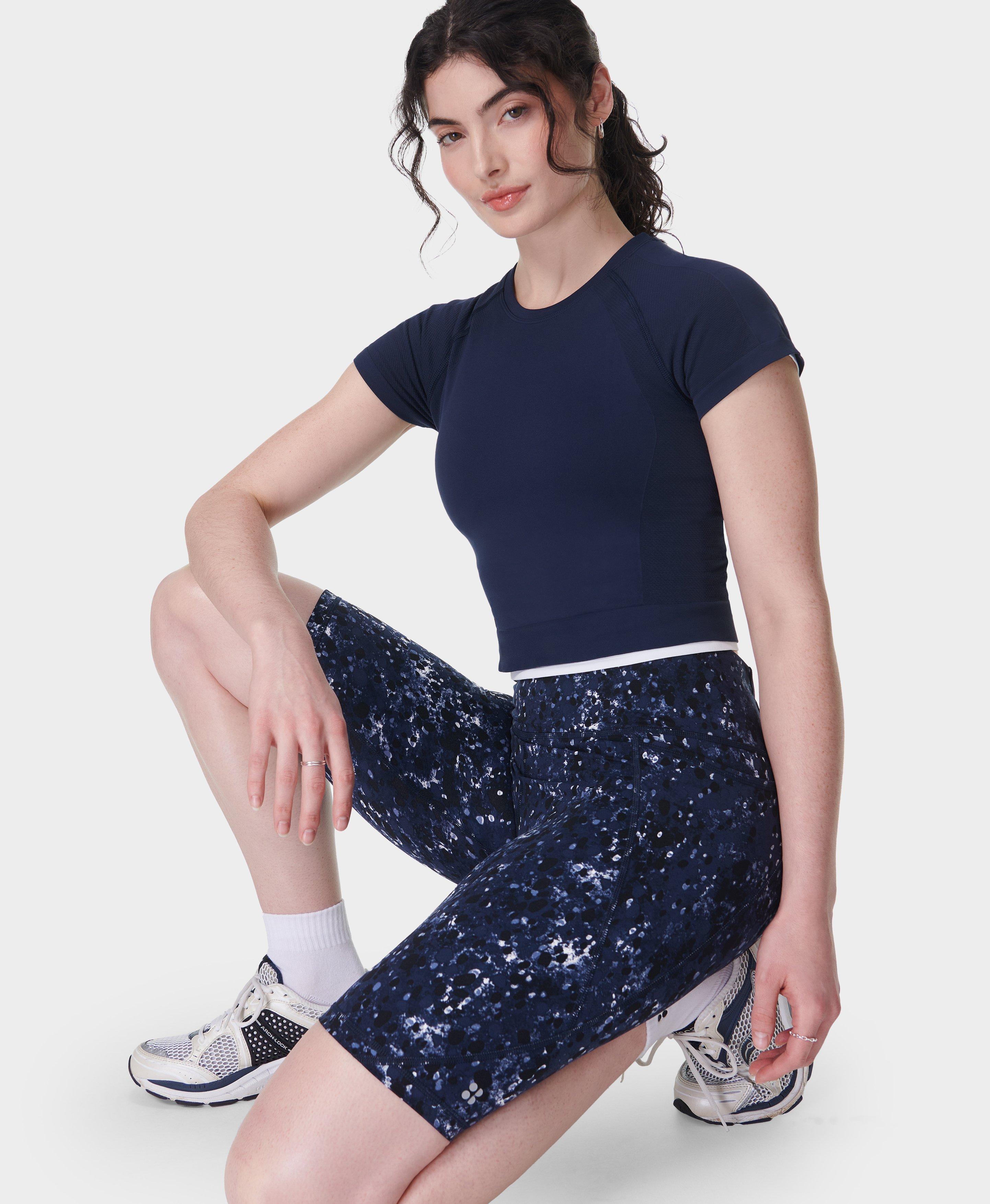 Sweaty Betty Power 9" Cycling Shorts, Blue, Women's XS