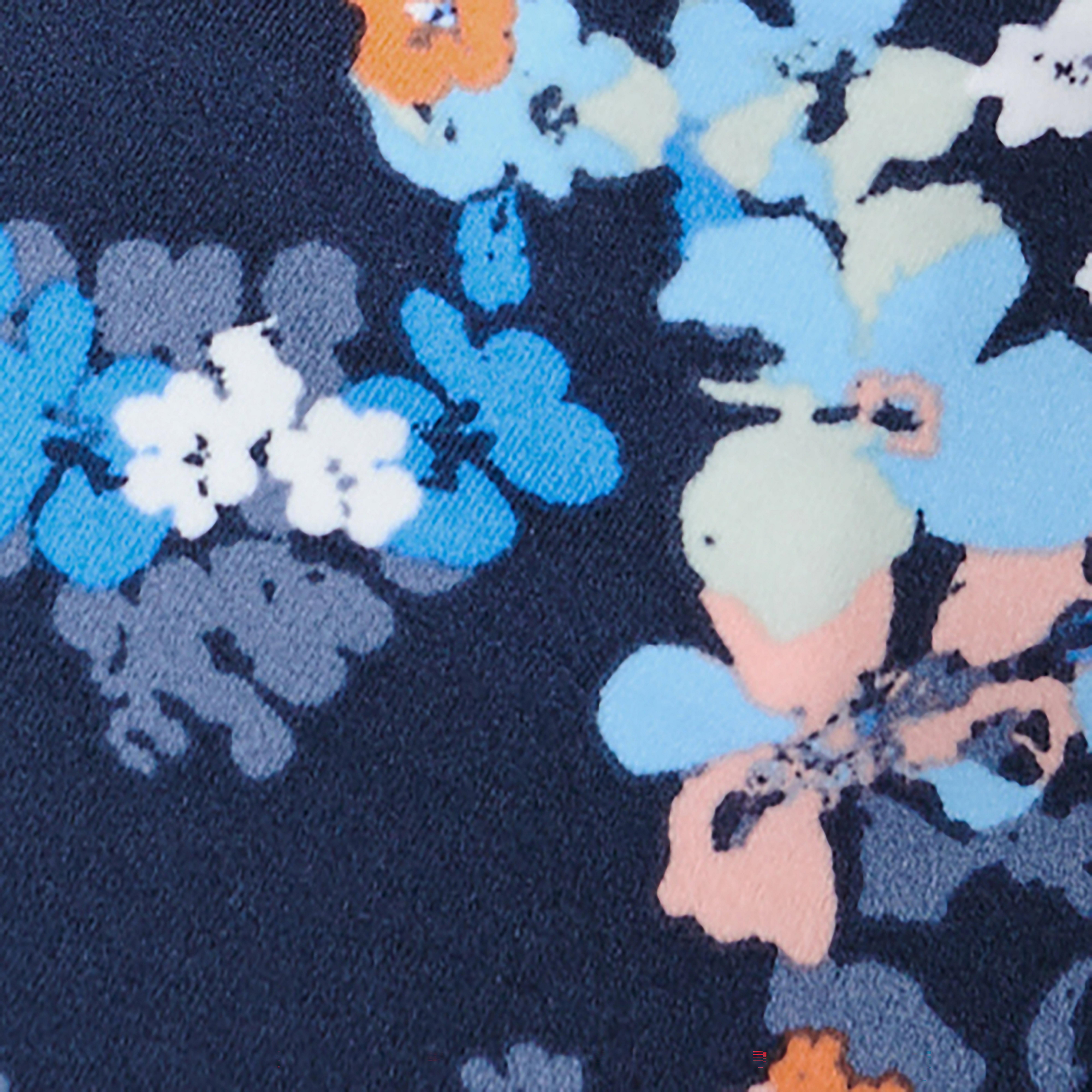 Swatch color Blue Floral Kaleidoscope Print