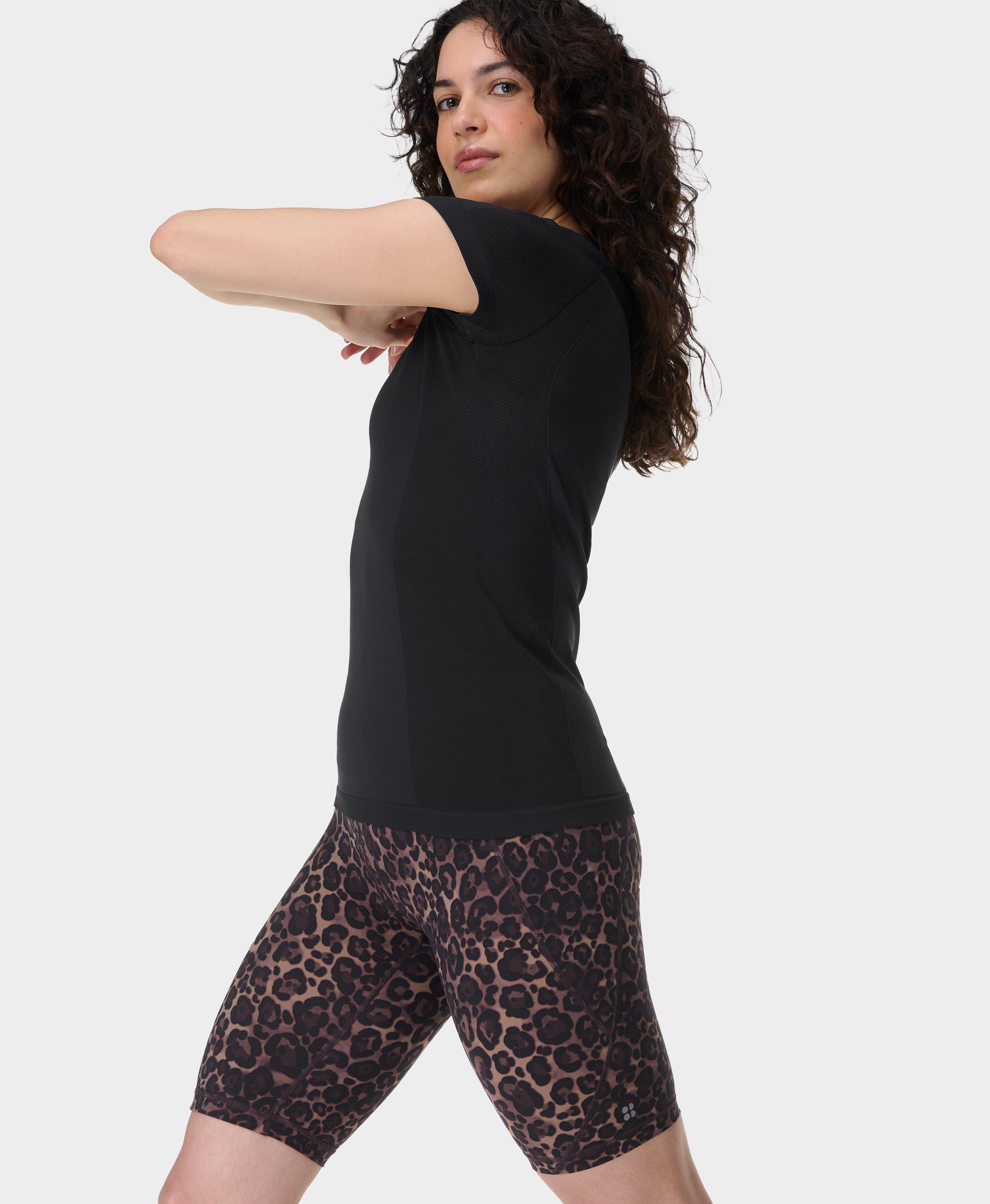 Sweaty Betty Power 9" Cycling Shorts, Brown, Women's L