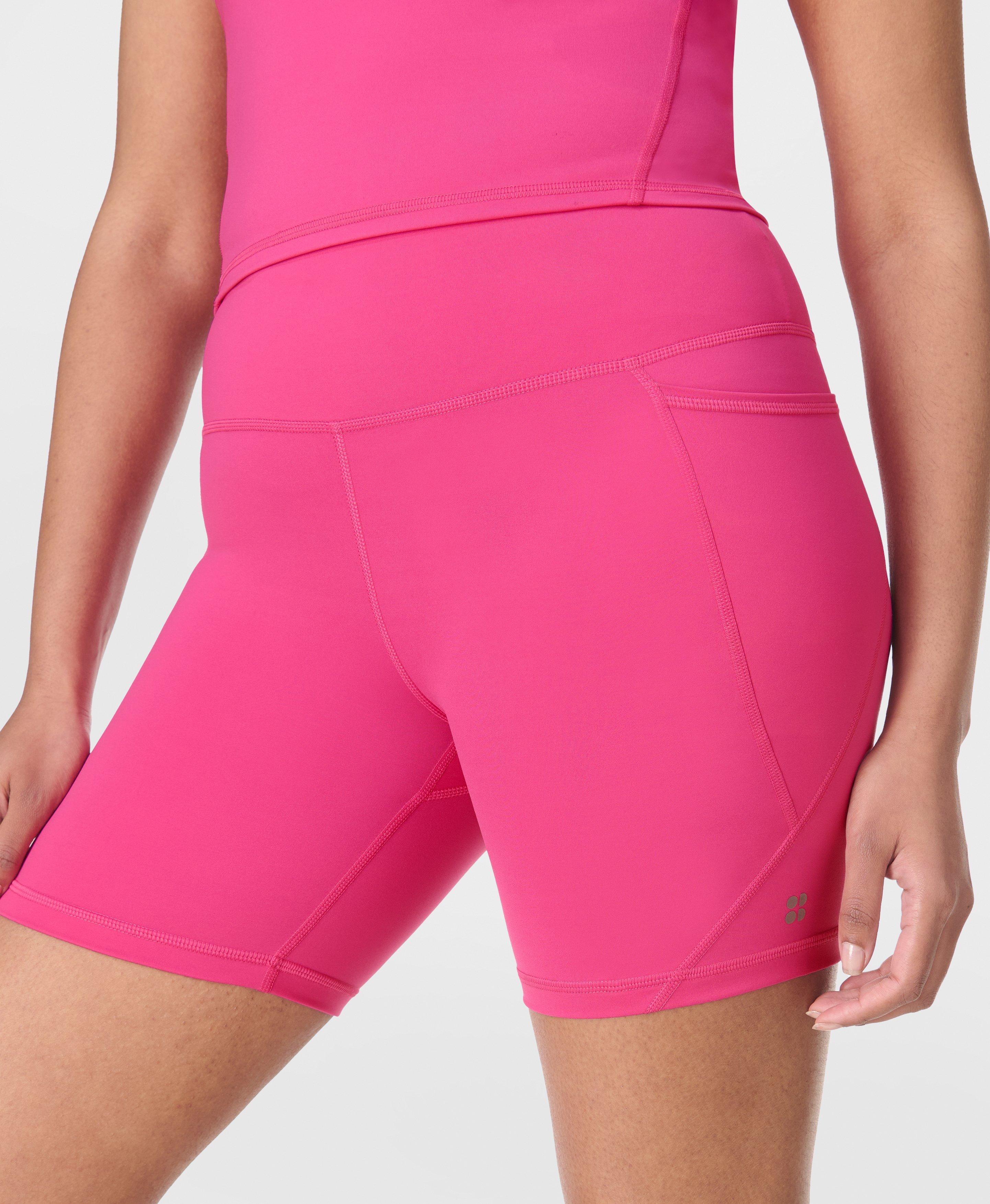 Sweaty Betty Power 6" Cycling Shorts, Pink, Women's 4XL