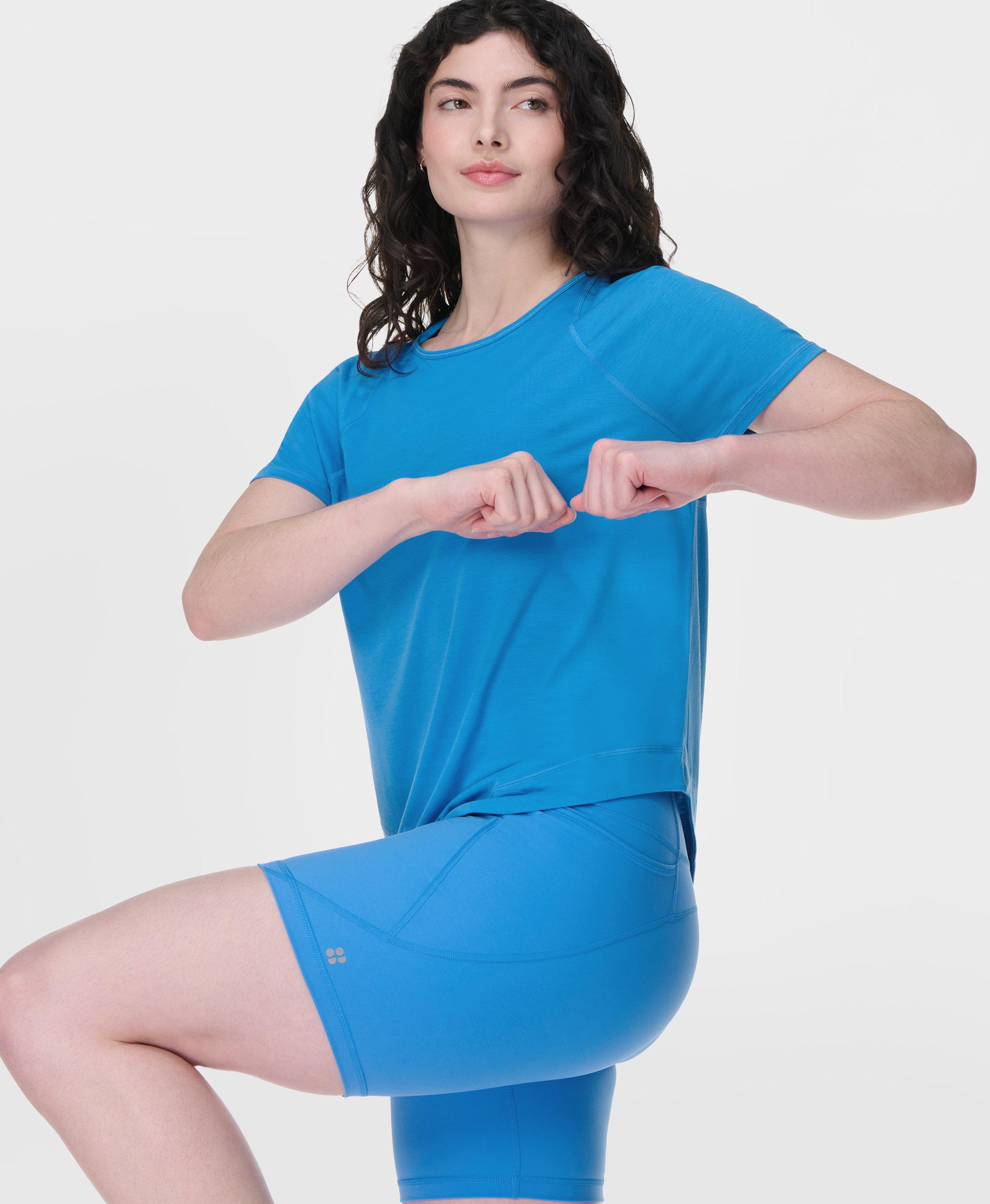 Sweaty Betty Power 6" Cycling Shorts, Blue, Women's S