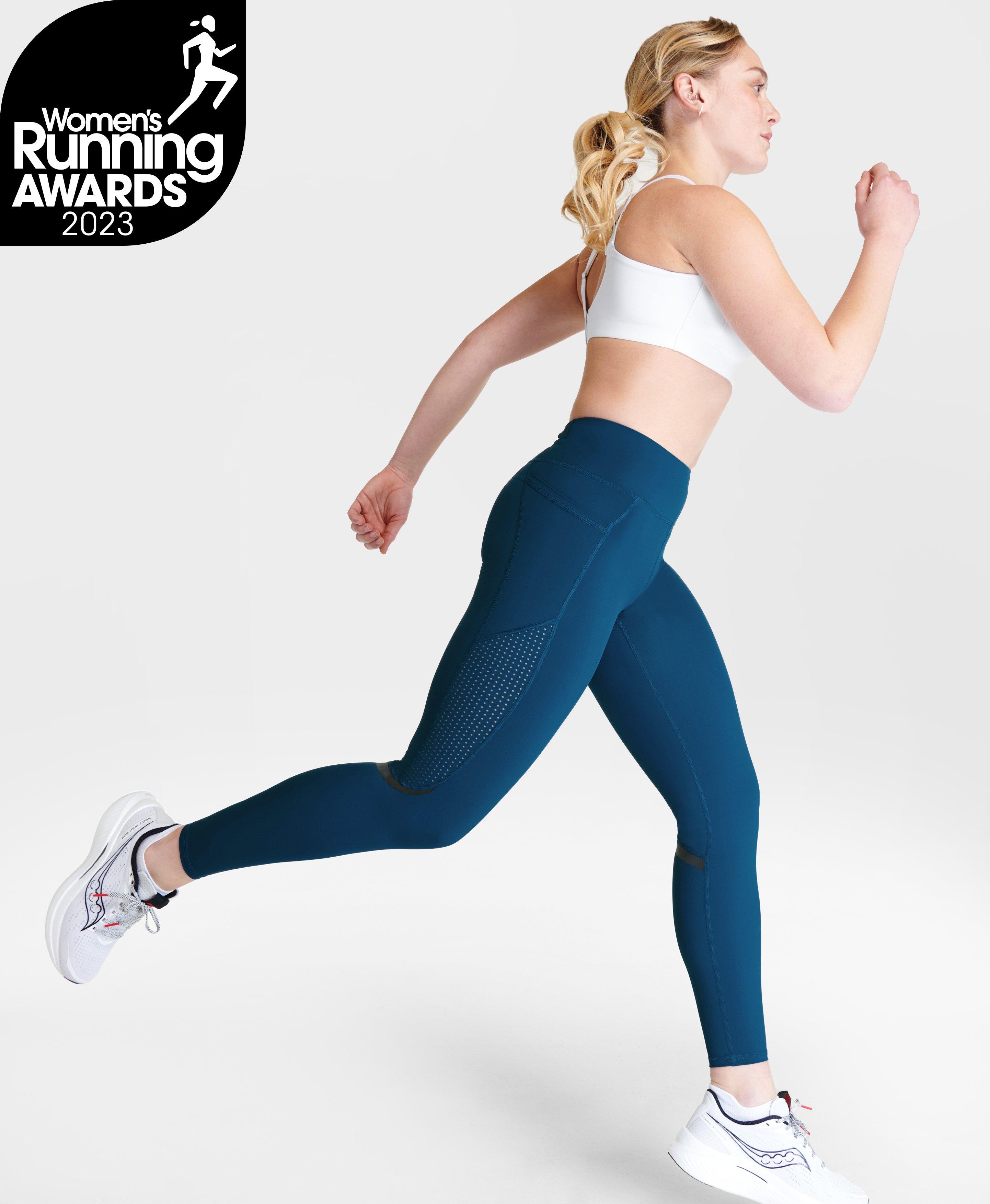 Zero Gravity High-Waisted Running Leggings - Deep Blue