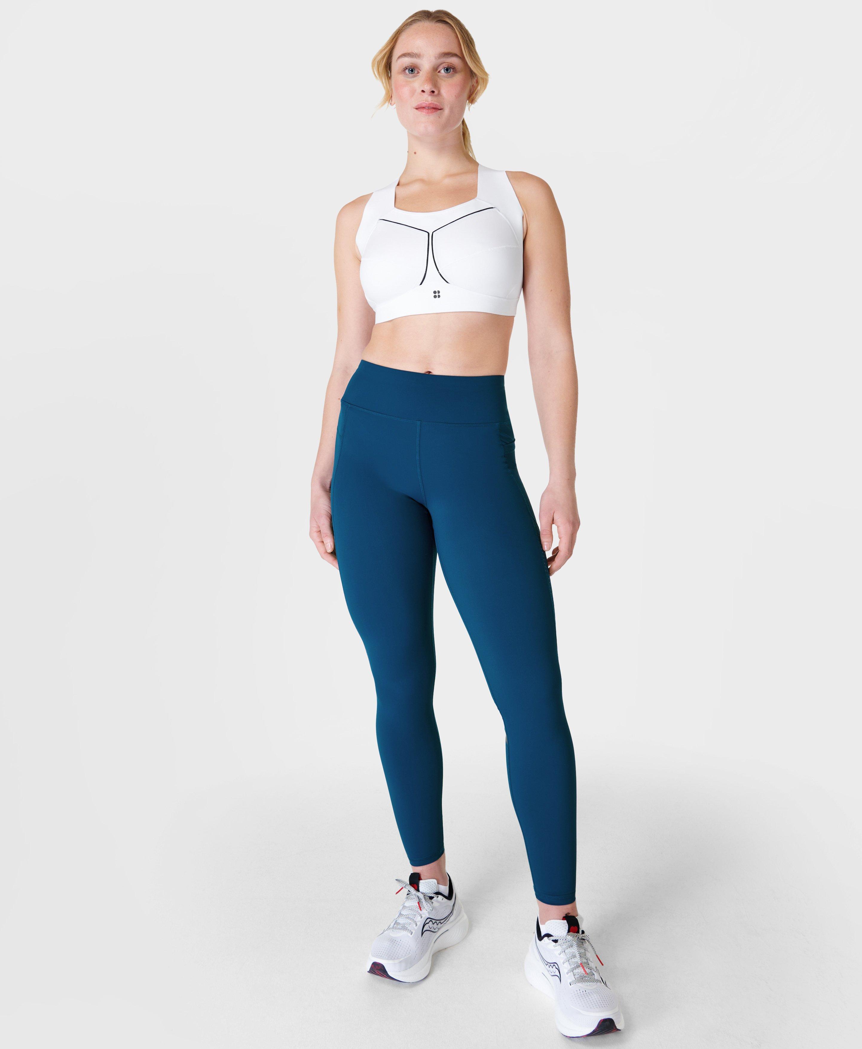 Zero Gravity High-Waisted Running Leggings - Deep Blue