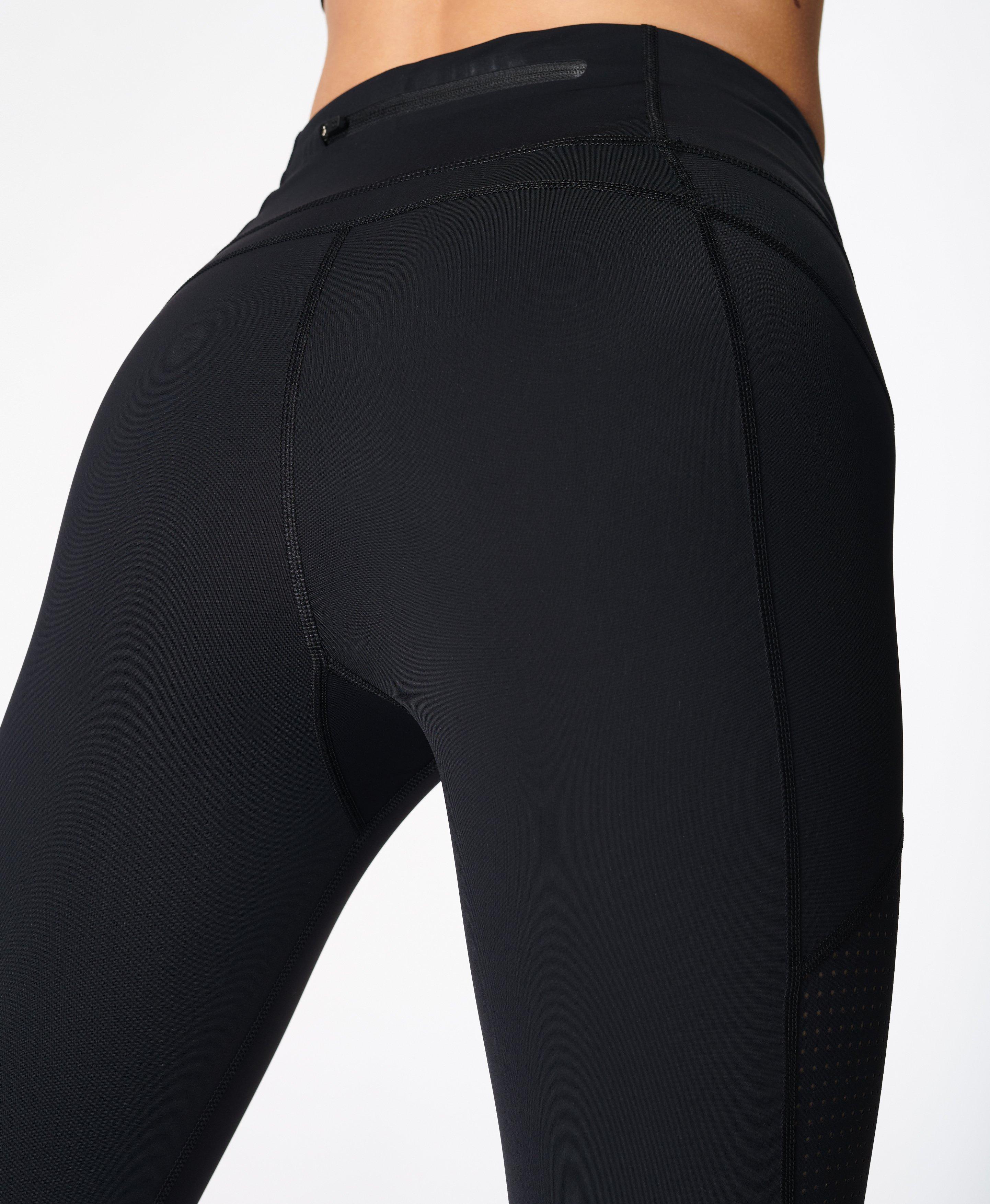 Zero Gravity High-Waisted 7/8 Running Tight - Black