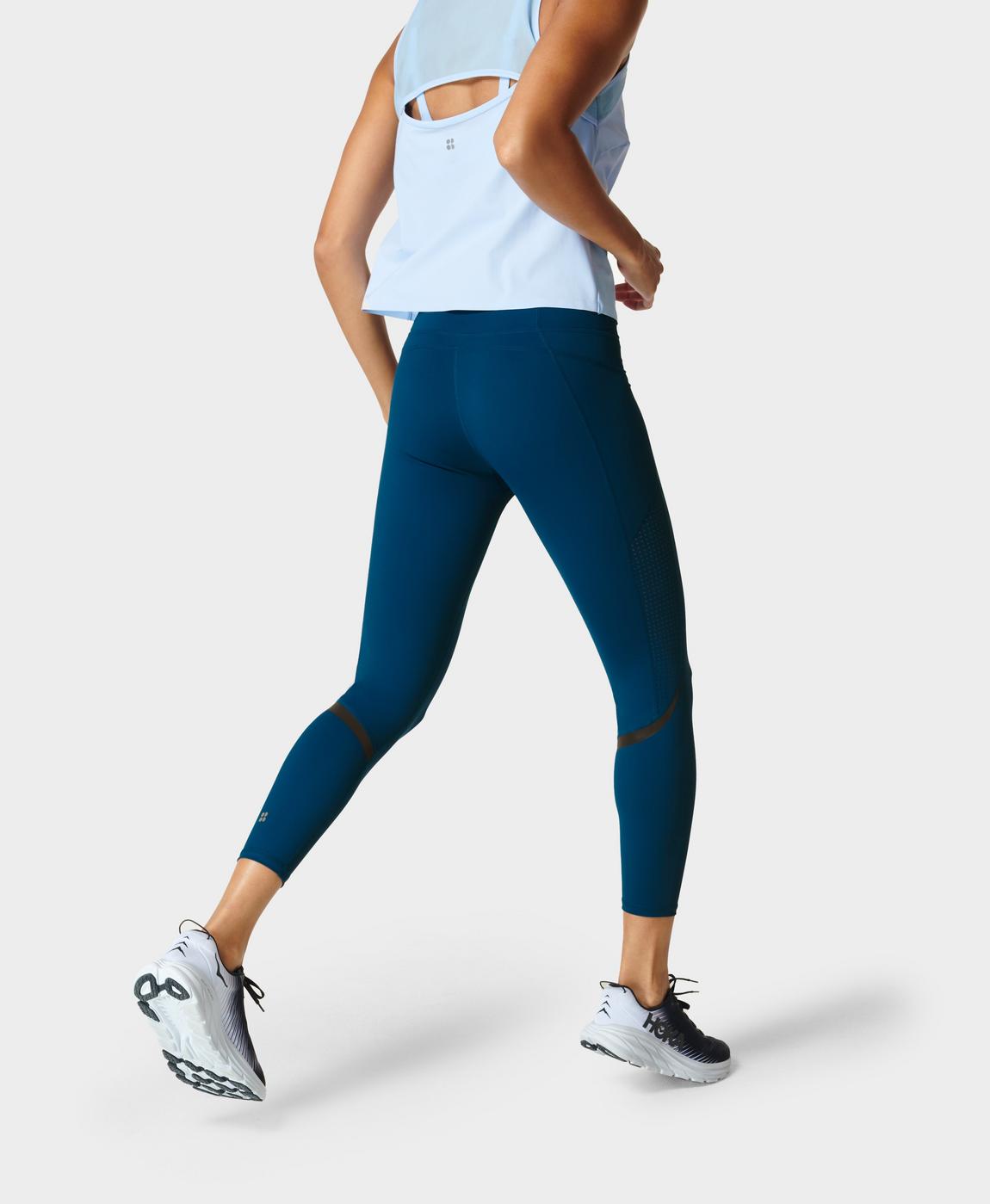 Zero Gravity High-Waisted 7/8 Running Tight - Deep Blue Zero Gravity High-Waisted 7/8 Running Tight - Deep Blue