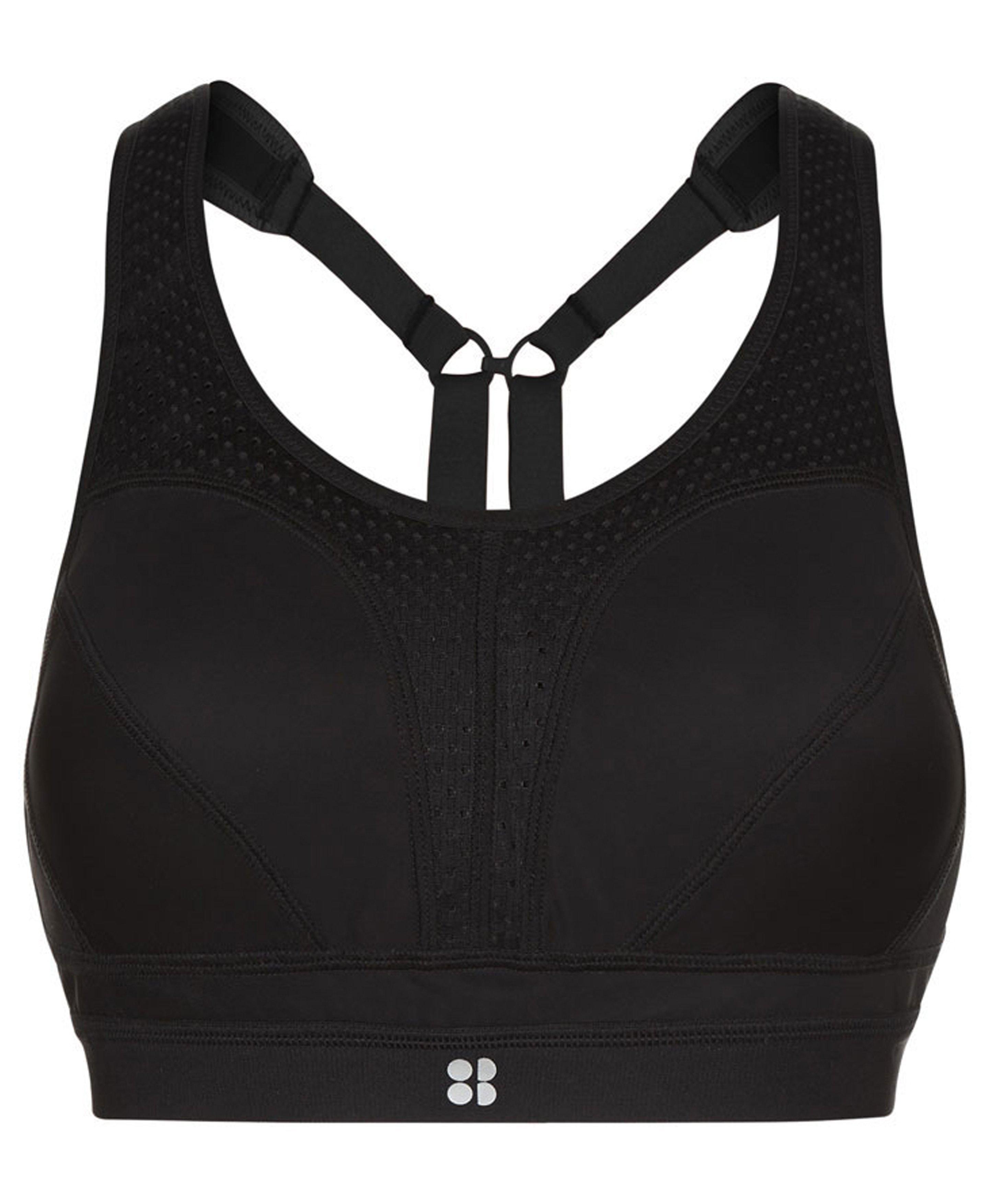 Black Sports Bra, Morisot Bra - Black / Cream