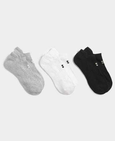 Workout Sneaker Socks 3 Pack , White | Sweaty Betty