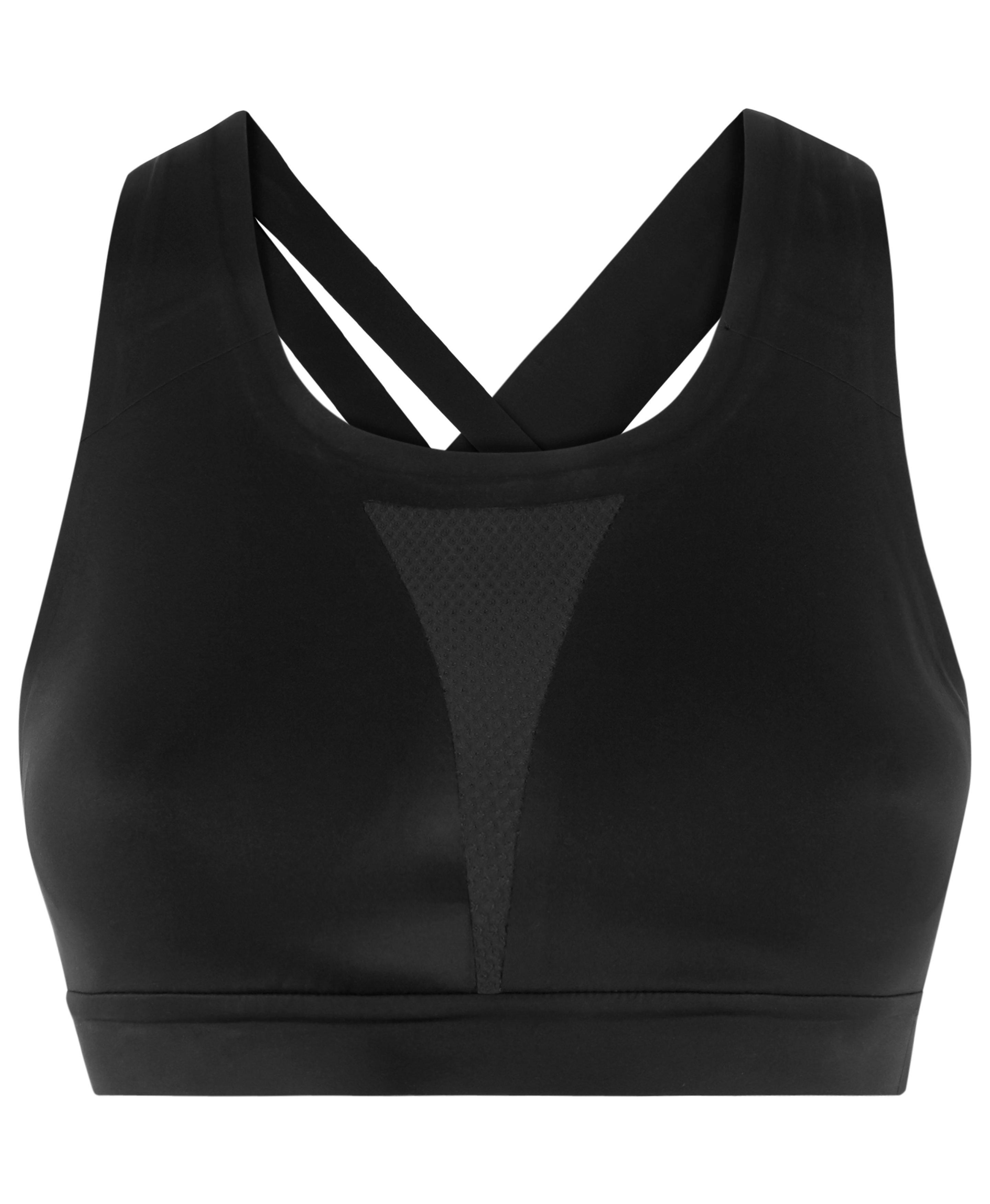 NEW SWEATY BETTY SB967A High Intensity Black Run Sports Bra Size 38F