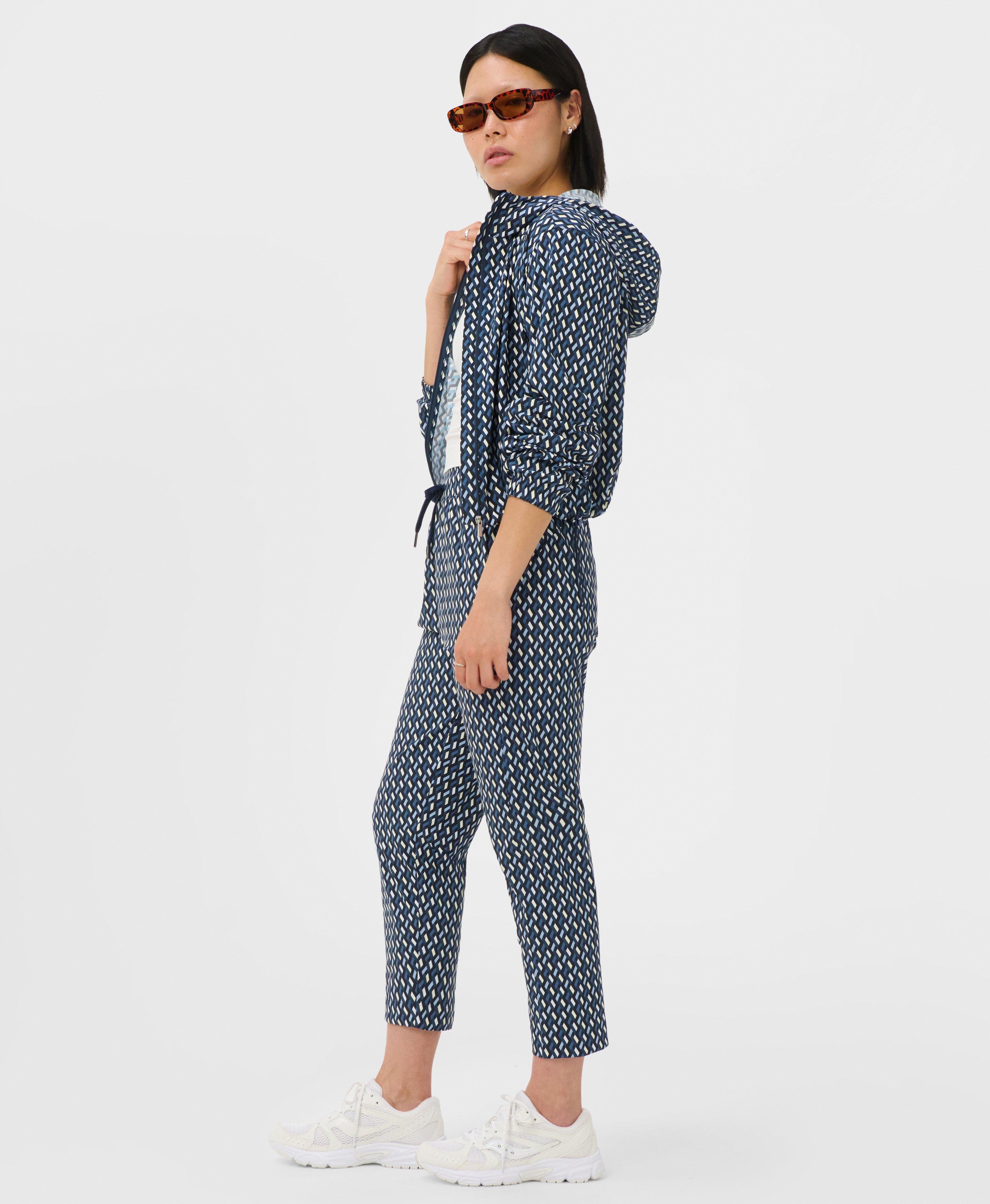 Explorer Pants - Blue Linked Geo Print | Women's Pants | Sweaty Betty