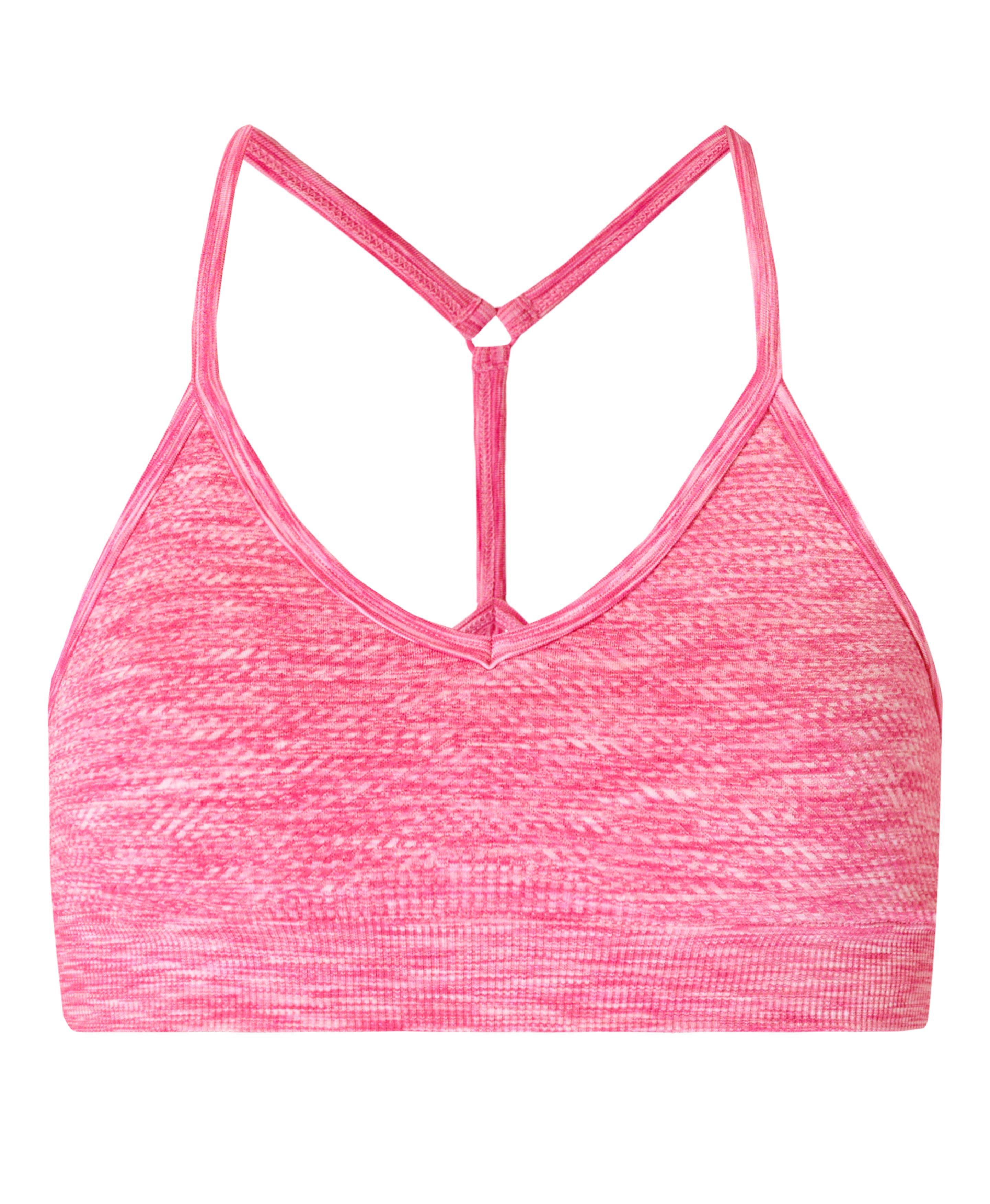 Mindful Seamless Yoga Bra - Happy Pink Marl, Women's Sports Bras