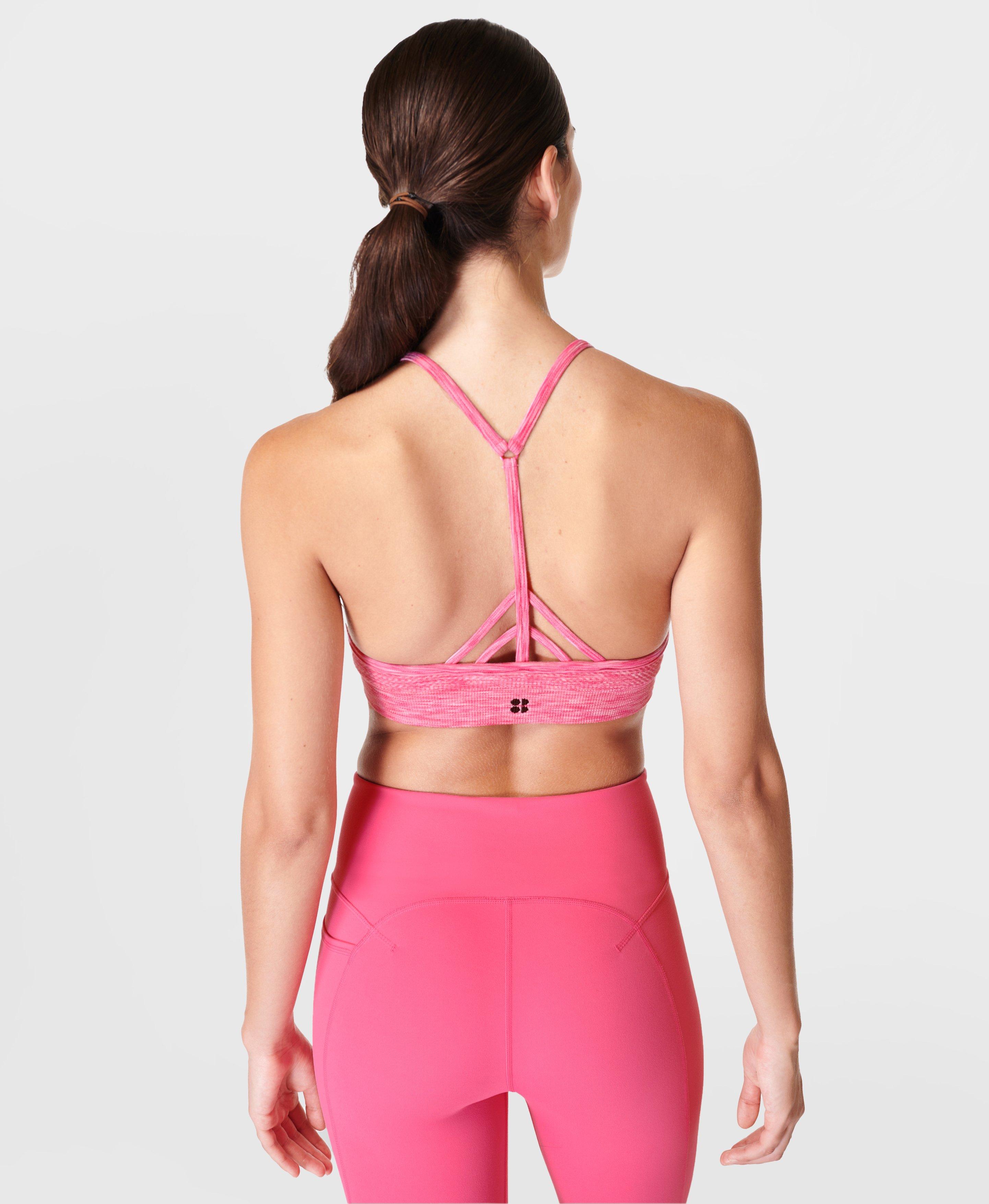 Mindful Seamless Yoga Bra - Happy Pink Marl, Women's Sports Bras