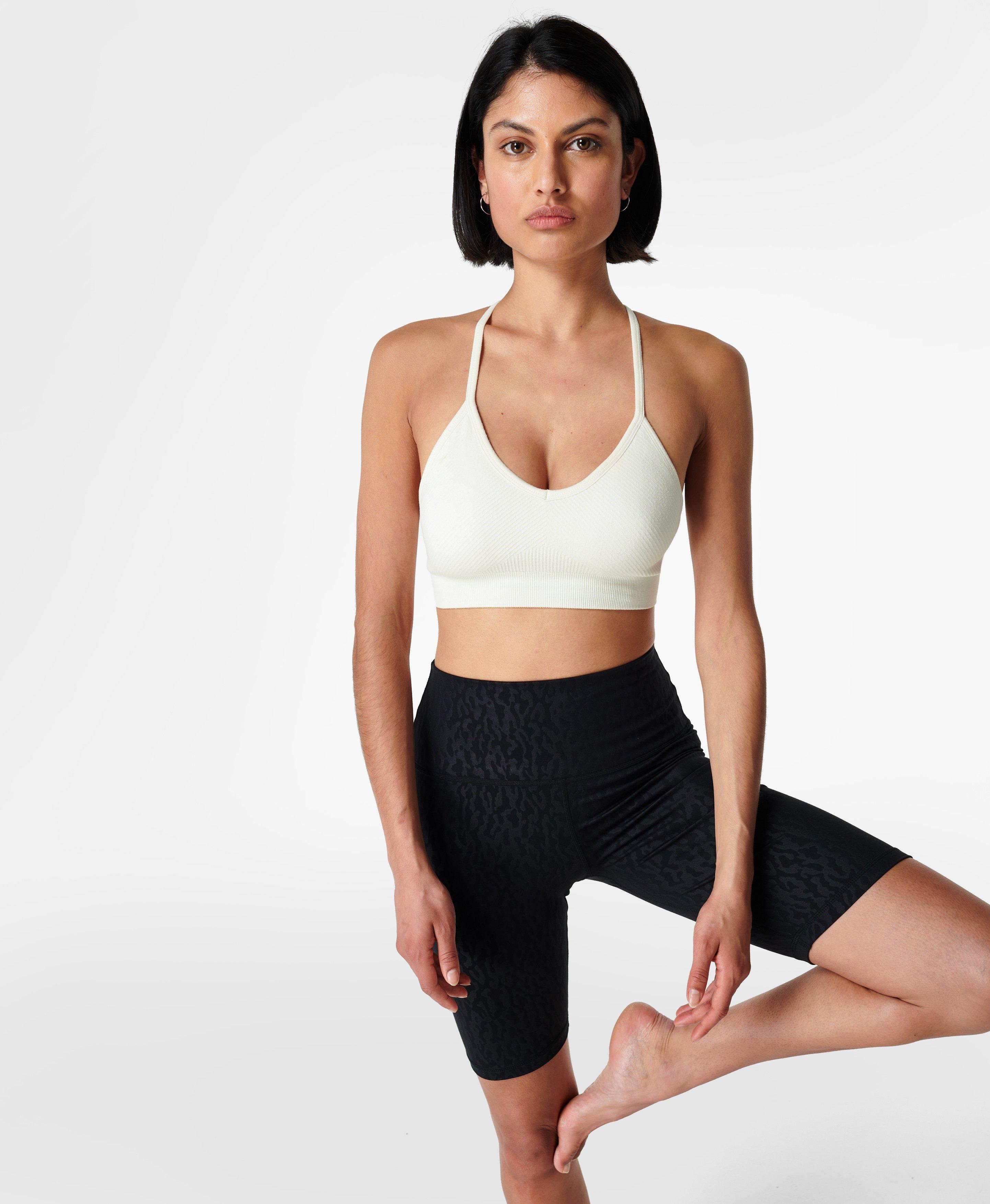 Mindful Seamless Yoga Bra - Lily White