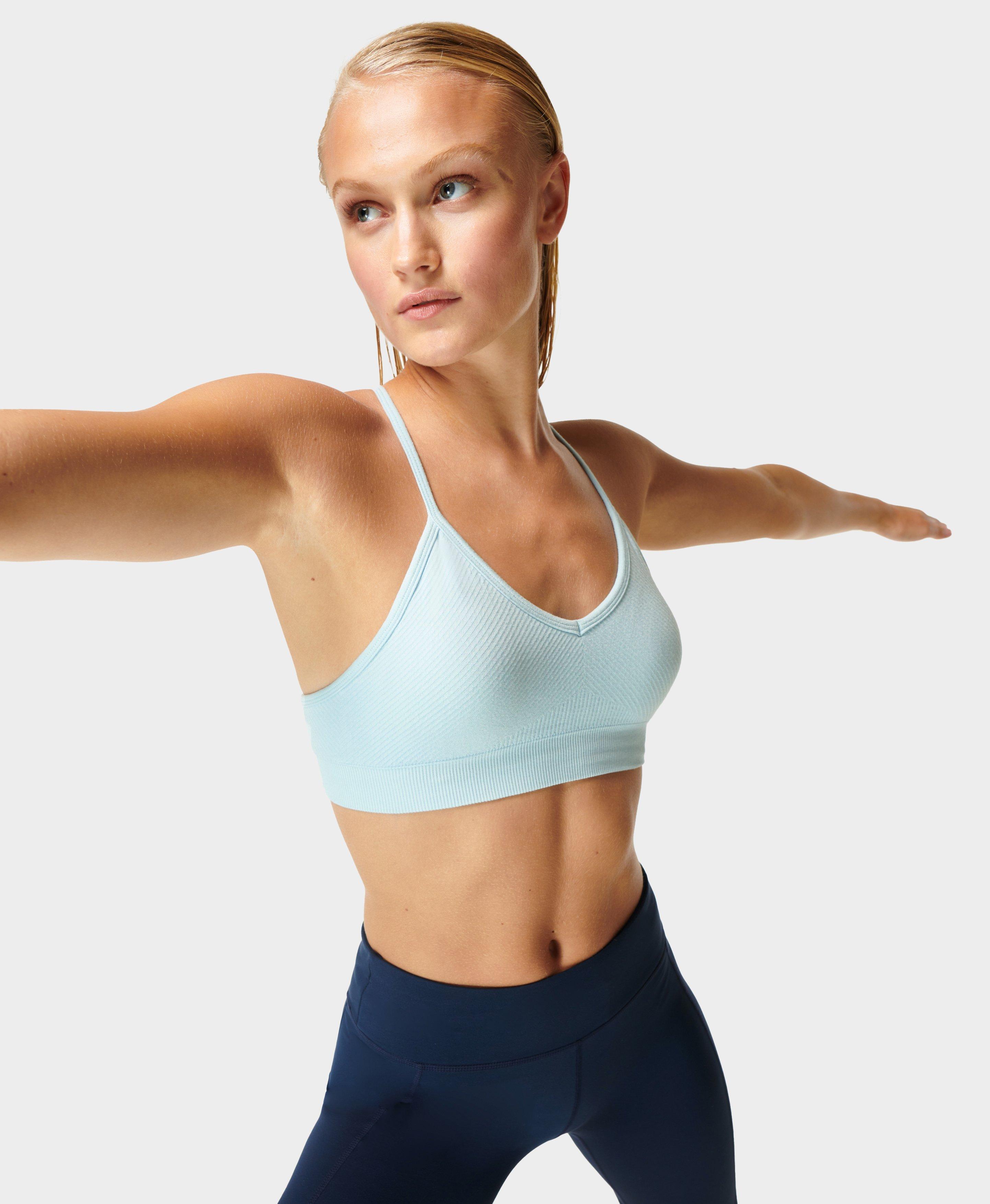 Mindful Seamless Yoga Bra - Light Ray Blue