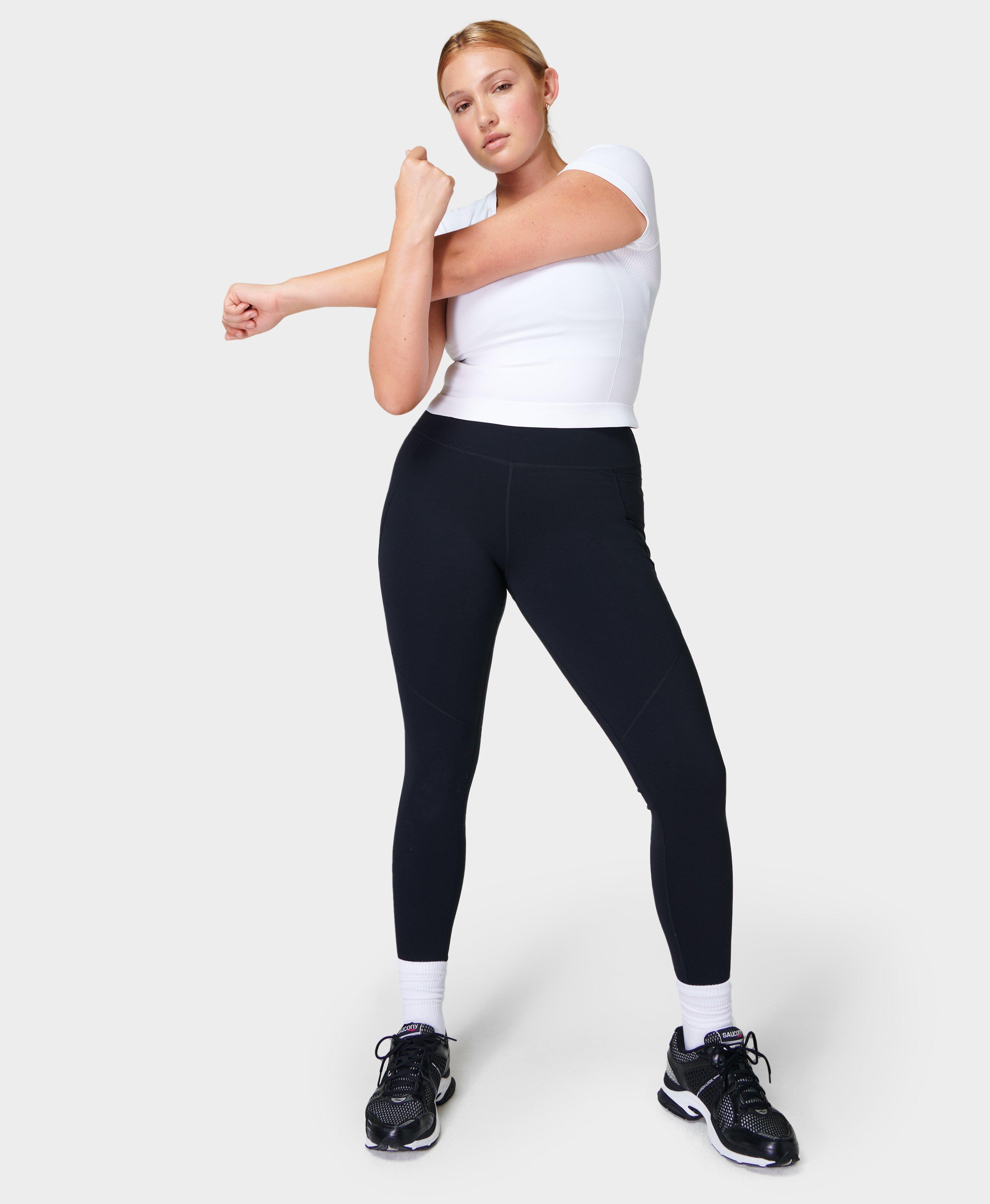 Sweaty Betty Size XS Tan & black Polyester Blend Athletic Leggings