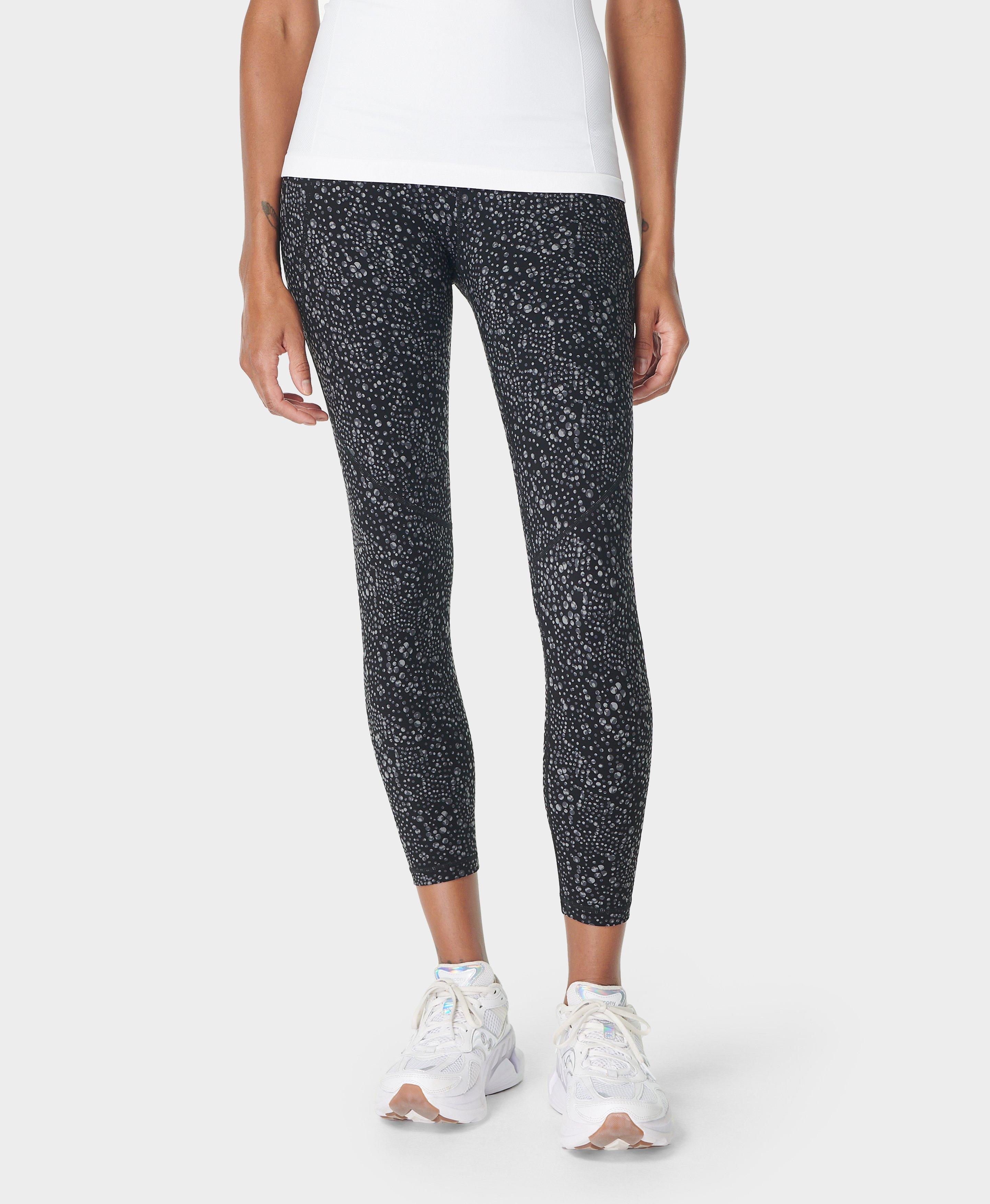 Power 7 8 Gym Leggings Black Celestial Dot Print Women s Leggings Sweaty Betty