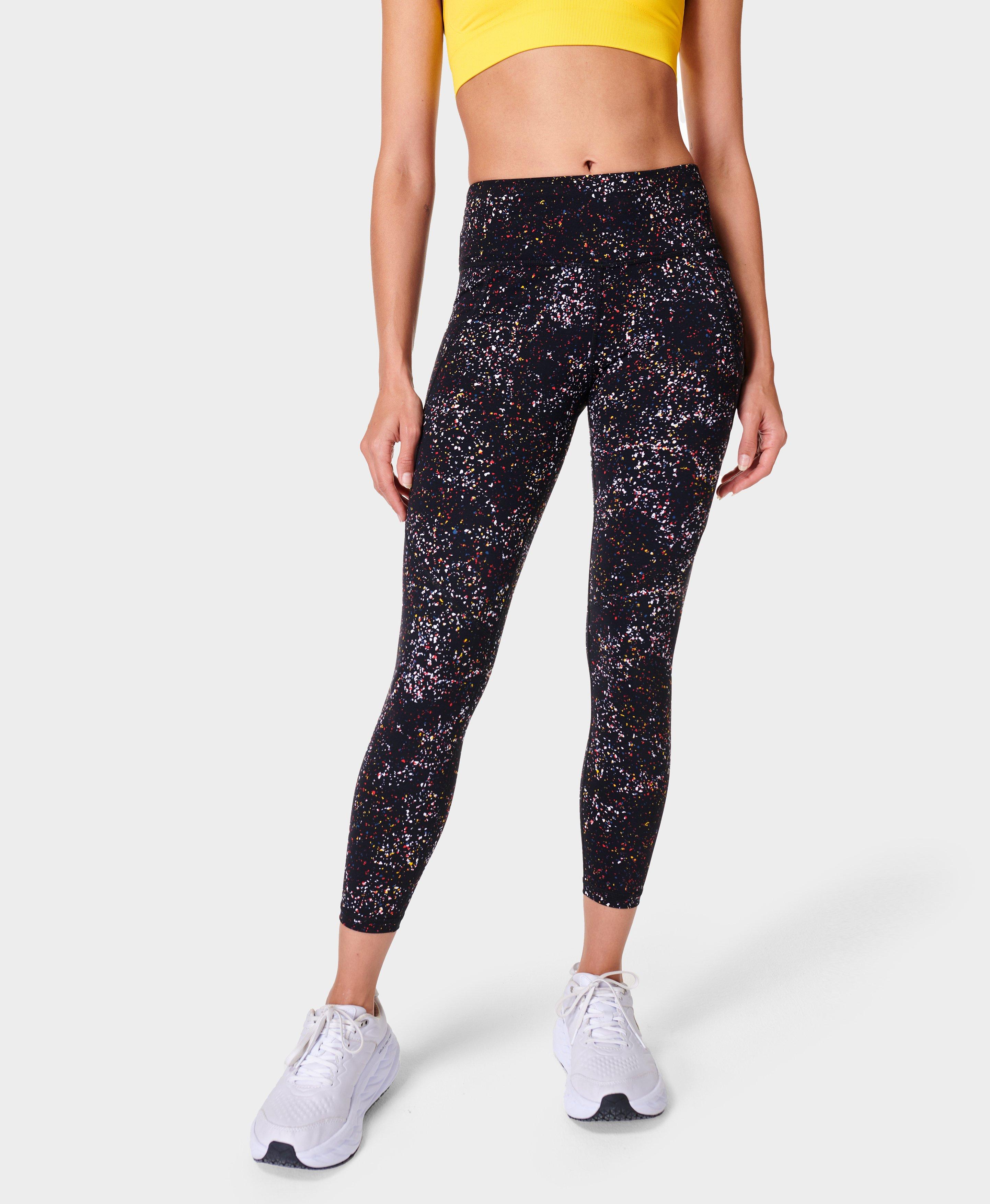 Print Power 7/8 abstract-print jersey leggings, Sweaty Betty