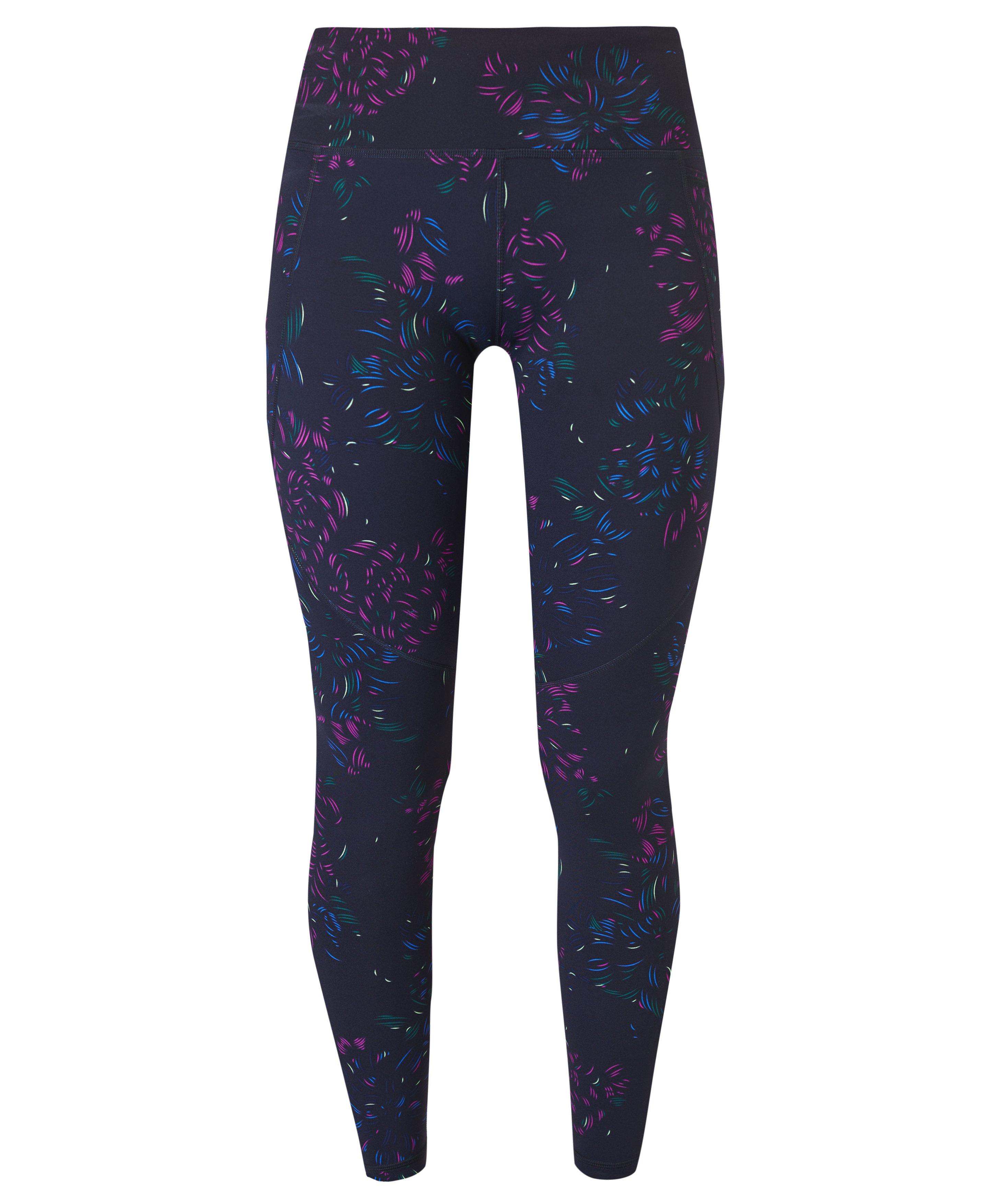 Sweaty Betty - Power Pocket Workout 7/8 Leggings in Black Floral