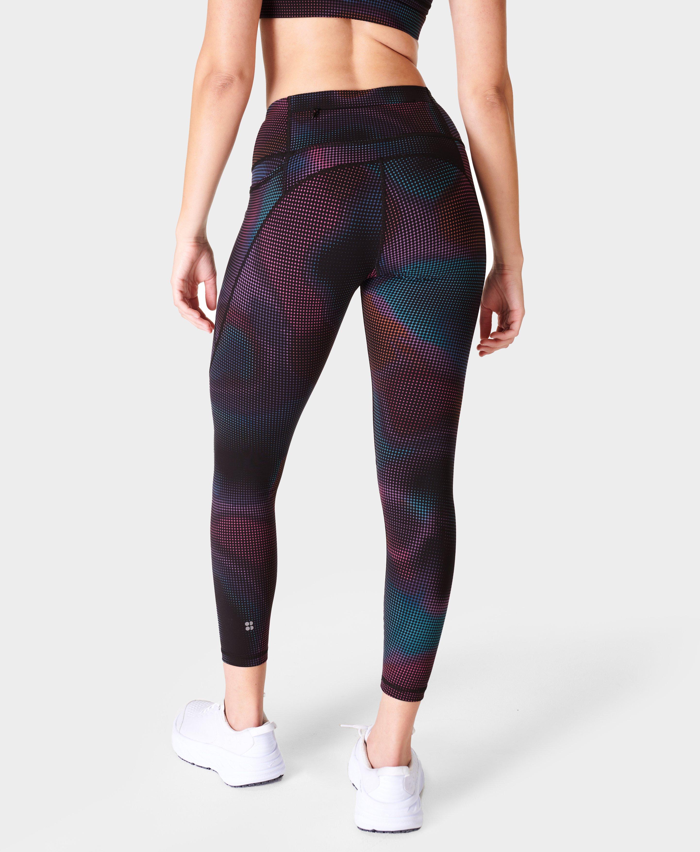 Print Power 7/8 abstract-print jersey leggings, Sweaty Betty