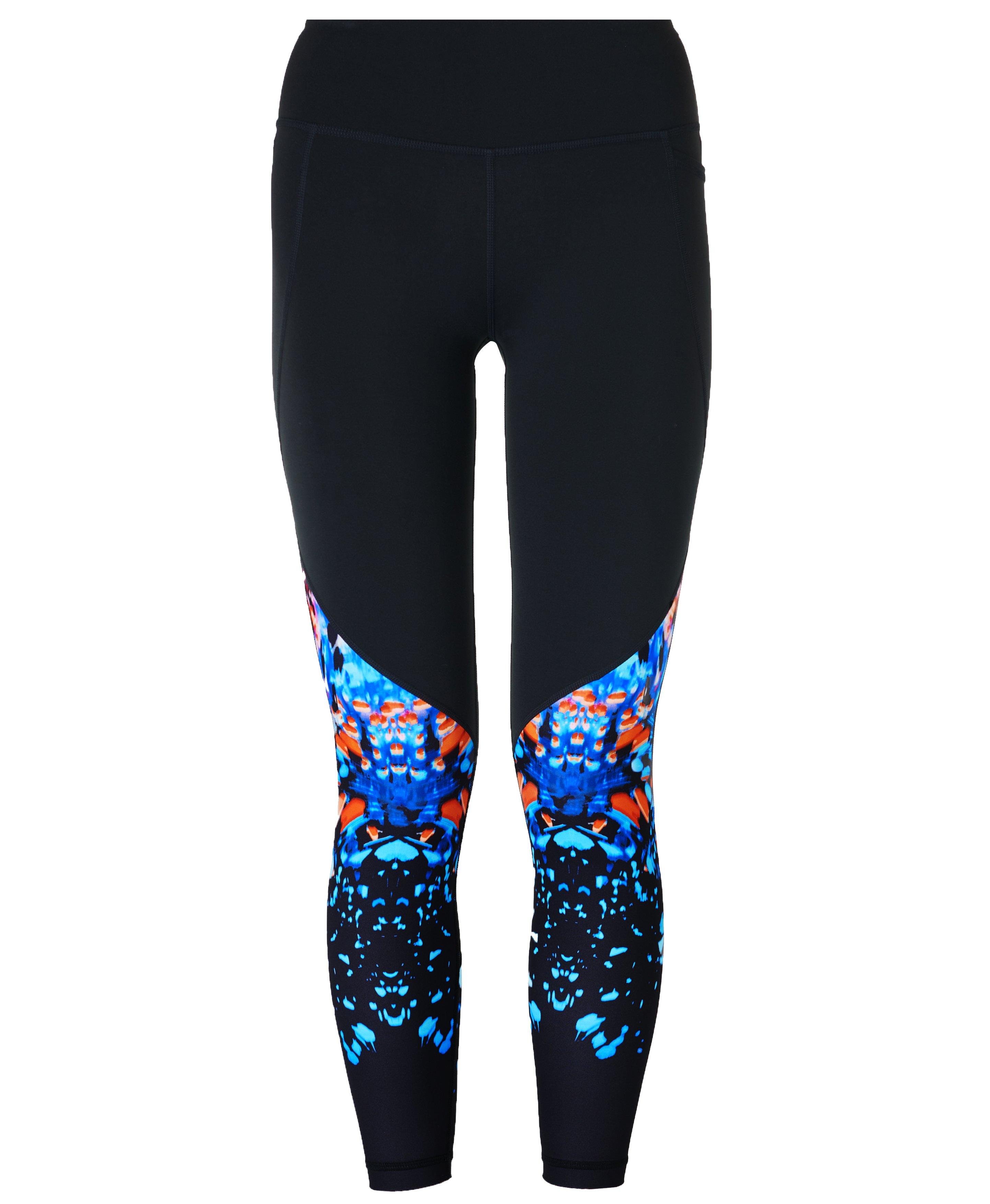 Only Play sports performance leggings with side paneling in black