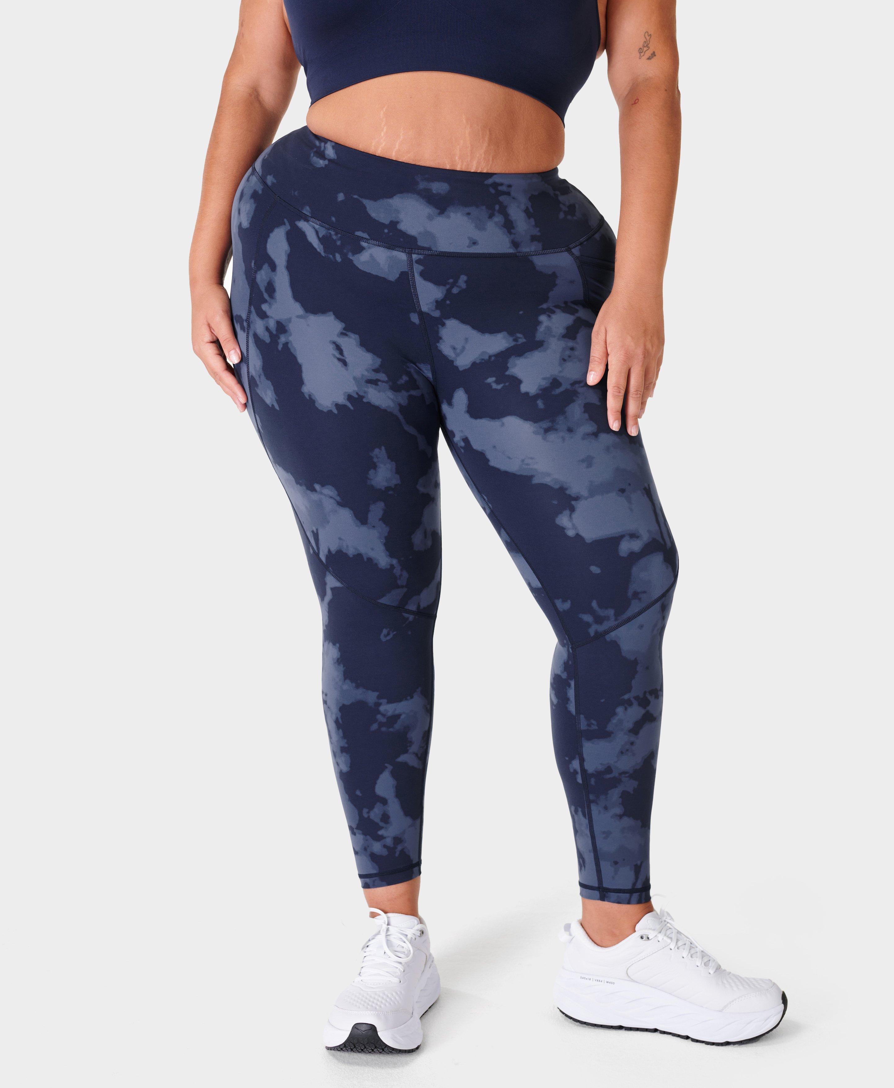 Sandals & Thongs  Sweaty Betty Womens Power 7/8 Workout Navy Camo Print Leggings  Navy Blue Camo Print ~ Kit Pappenheimer
